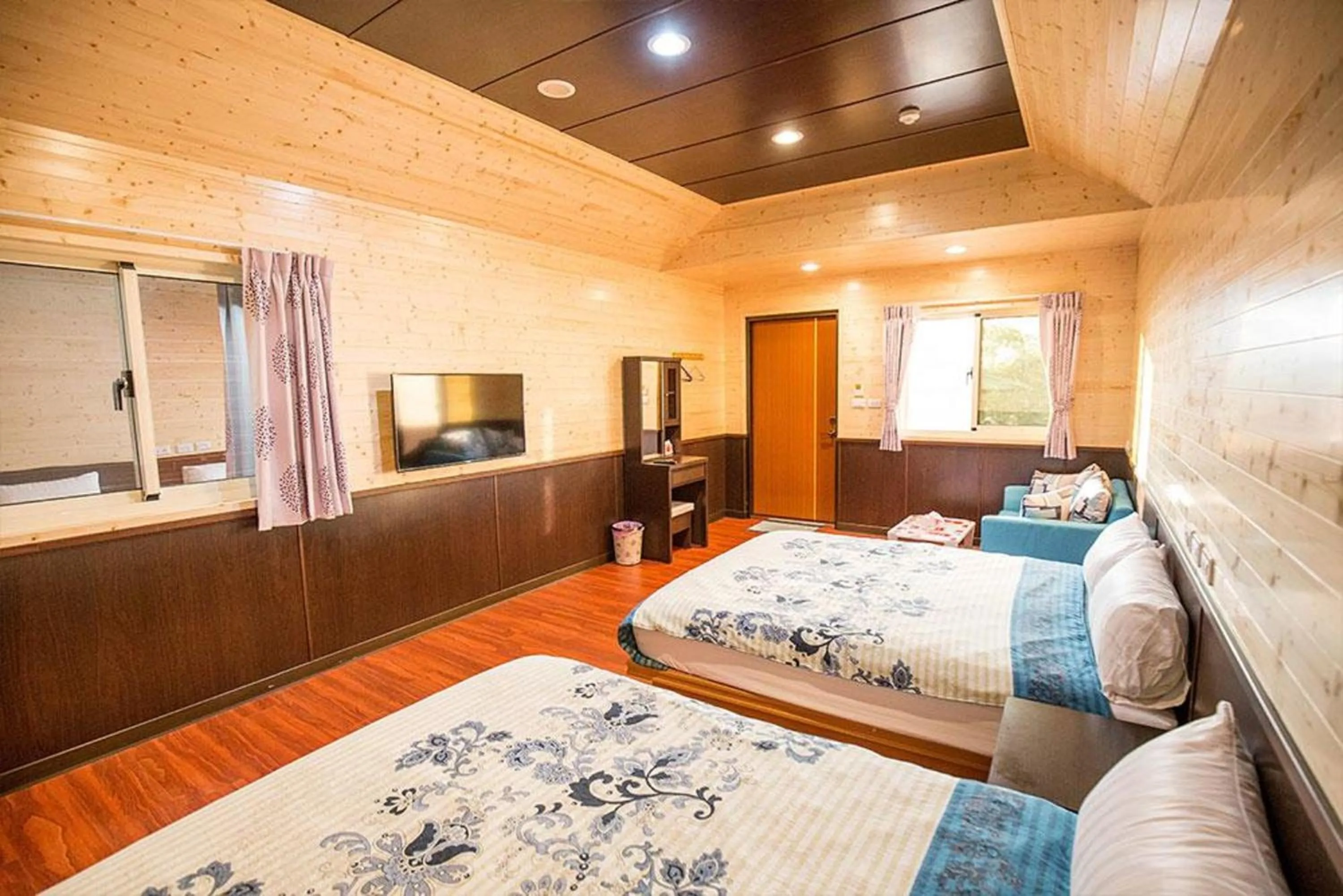 Bed in Xiaoliuqiu Happy House B&B