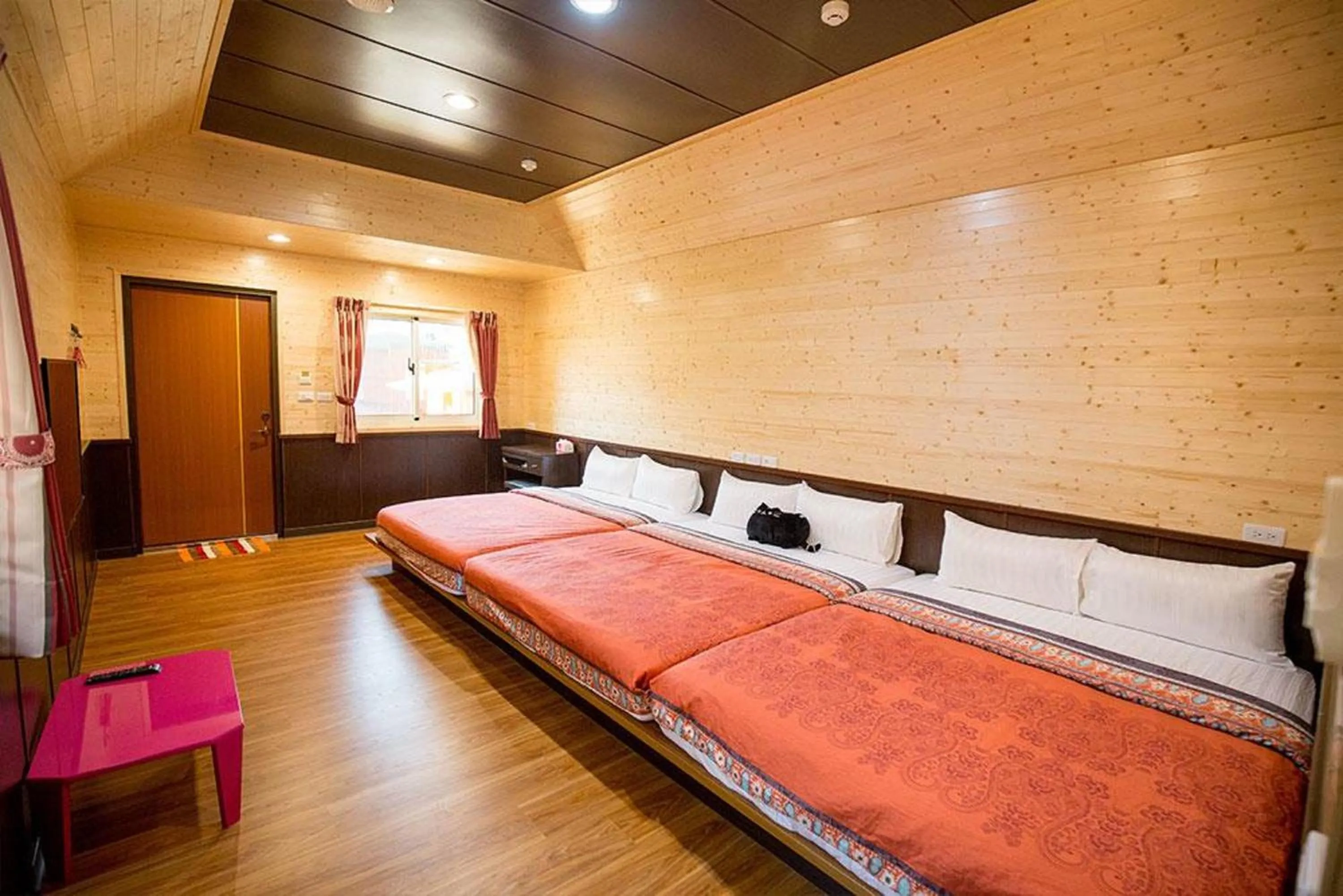 Bed in Xiaoliuqiu Happy House B&B