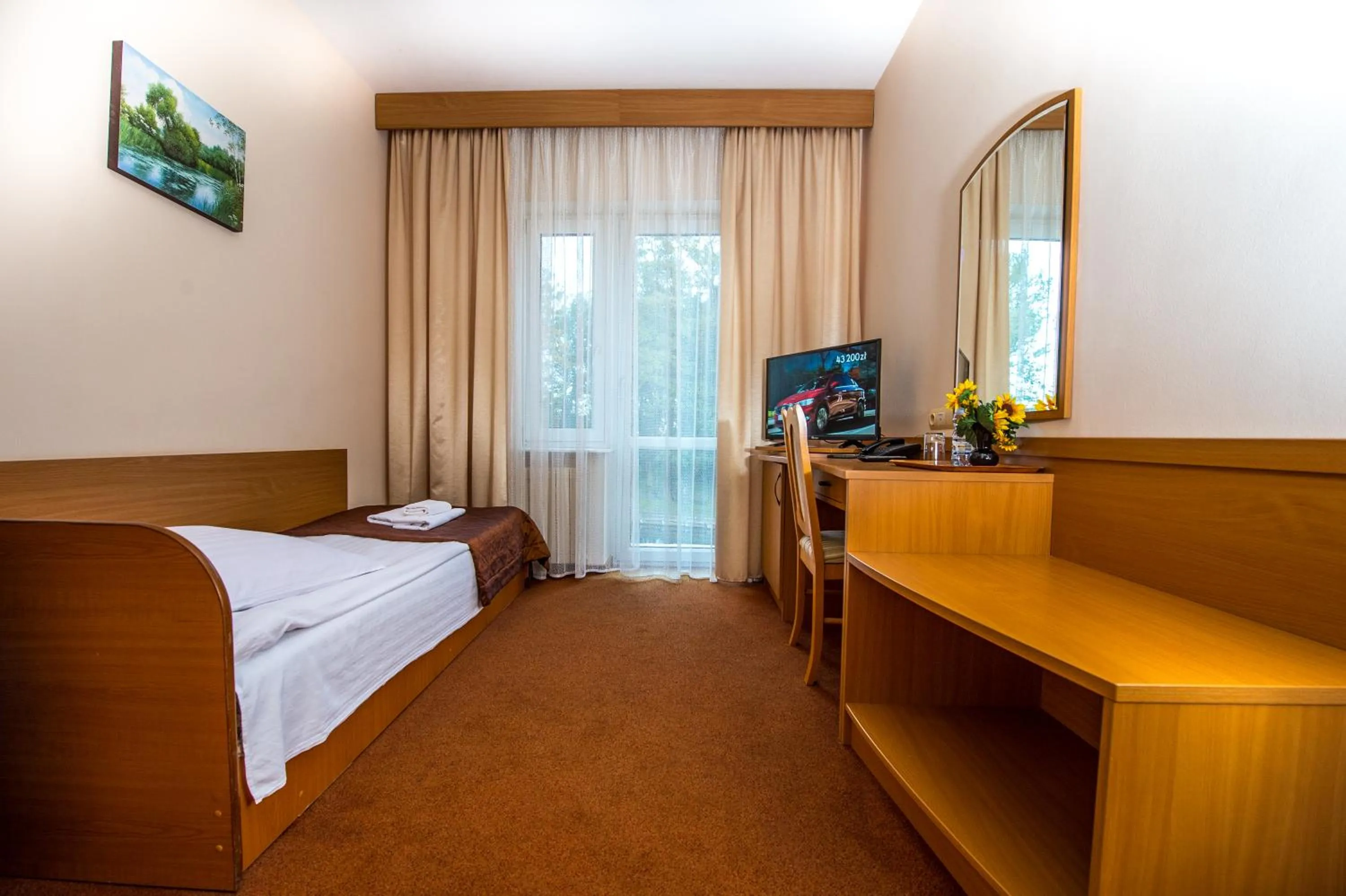 Bed in Hotel Nad Pisą