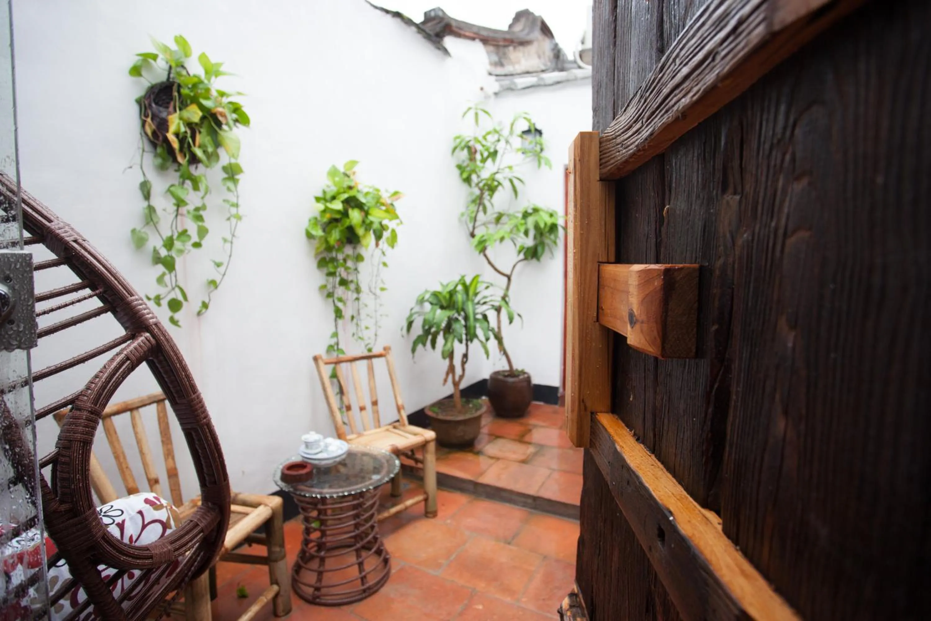 Balcony/Terrace in Manju Inn