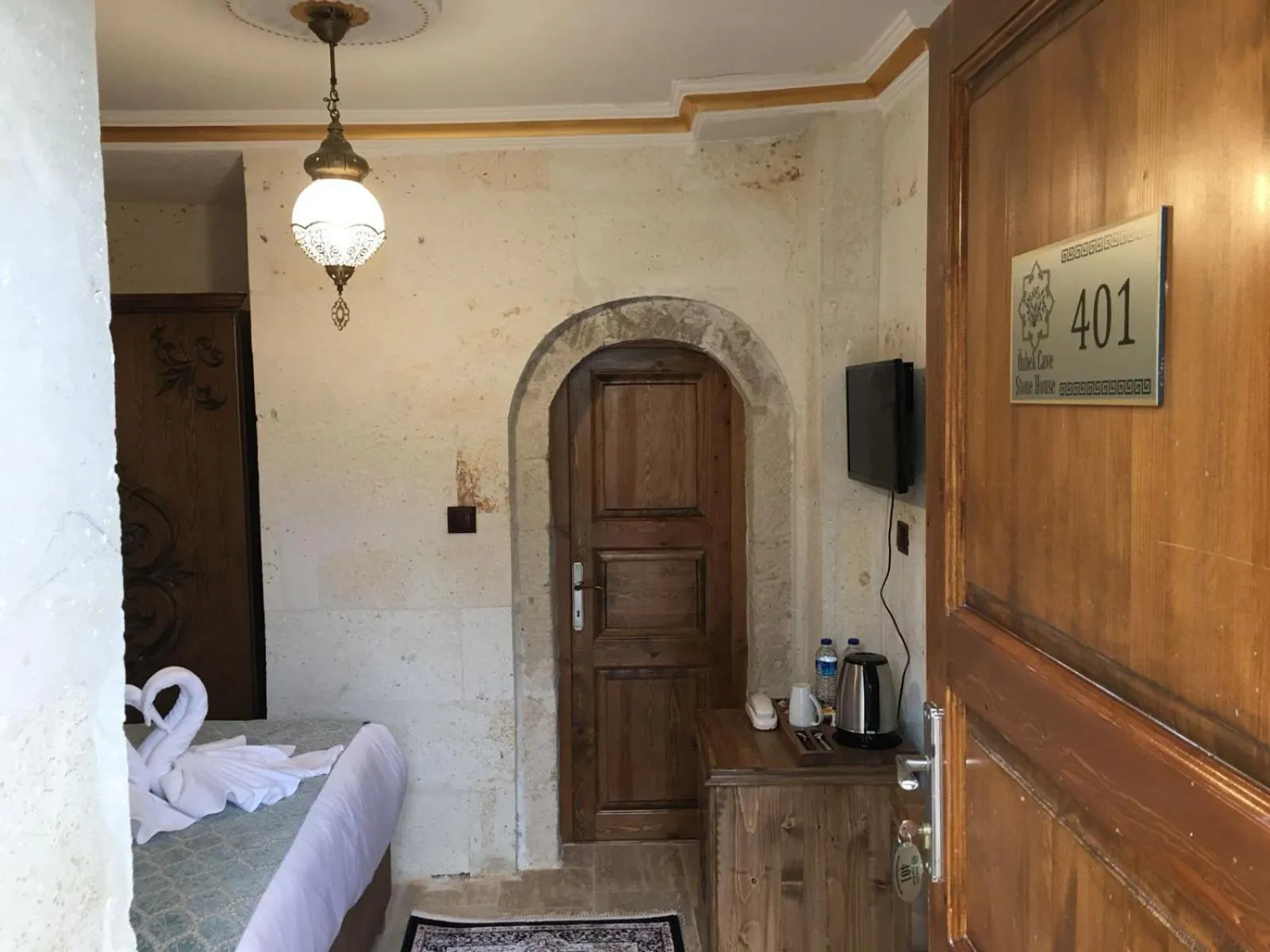 Coffee/tea facilities, Bed in Cappadocia Ozbek Stone House