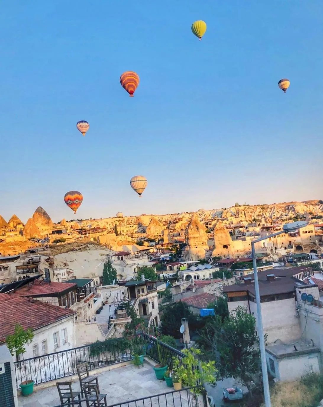 City view in Cappadocia Ozbek Stone House