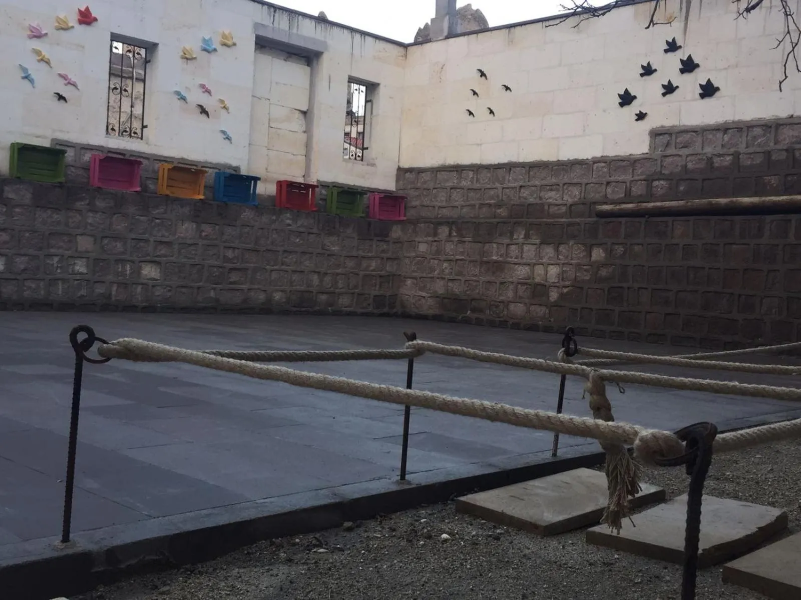 Facade/entrance in Cappadocia Ozbek Stone House