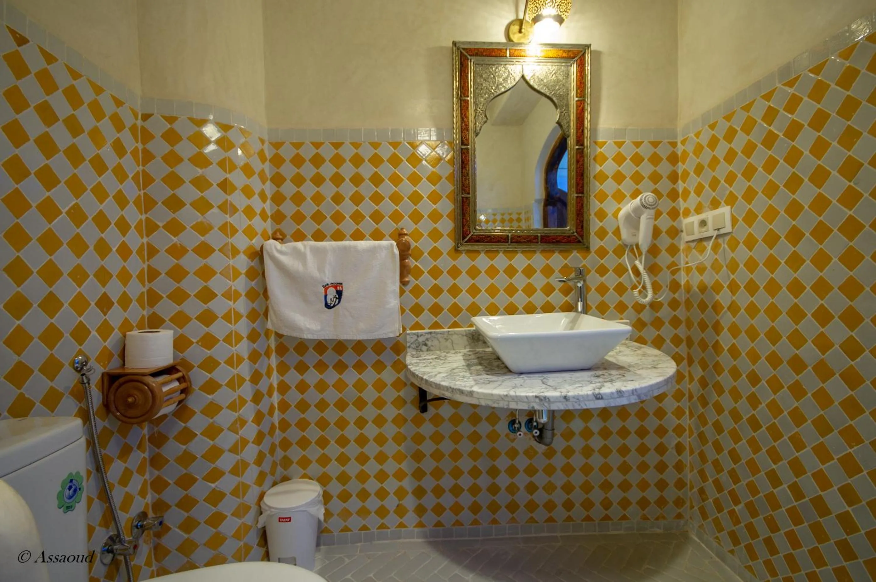 Toilet in Hotel Dar Mounir