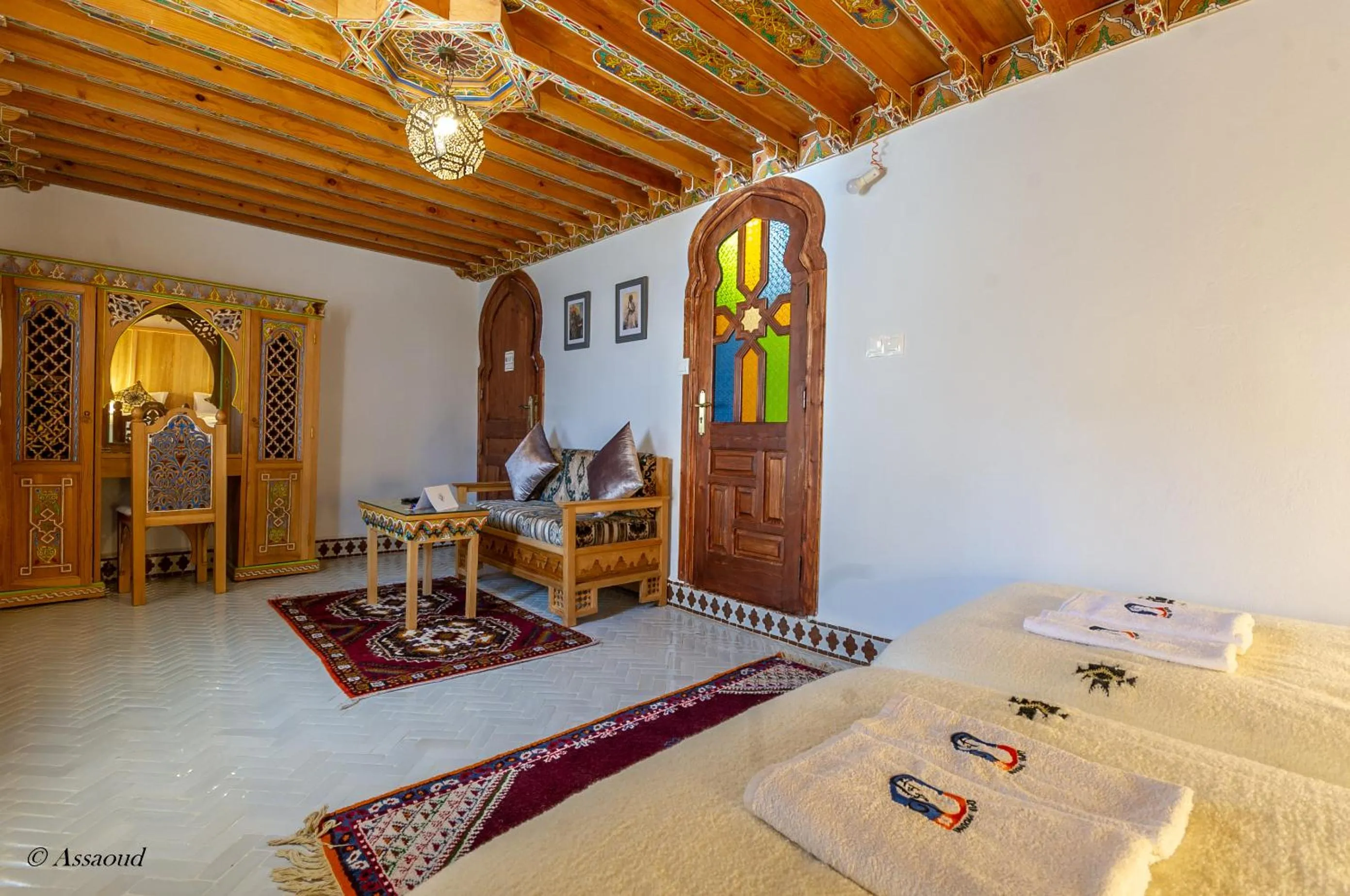 Living room, Bed in Hotel Dar Mounir