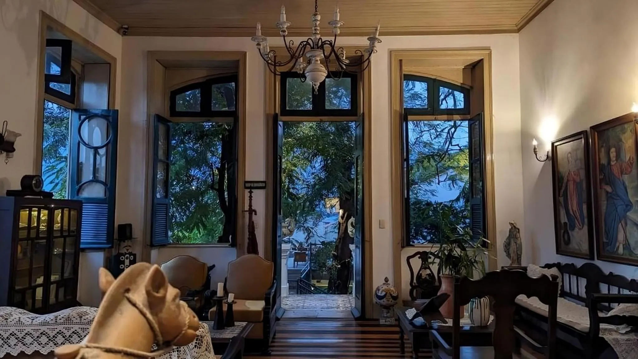 Living room in Pousada dos Quatro Cantos