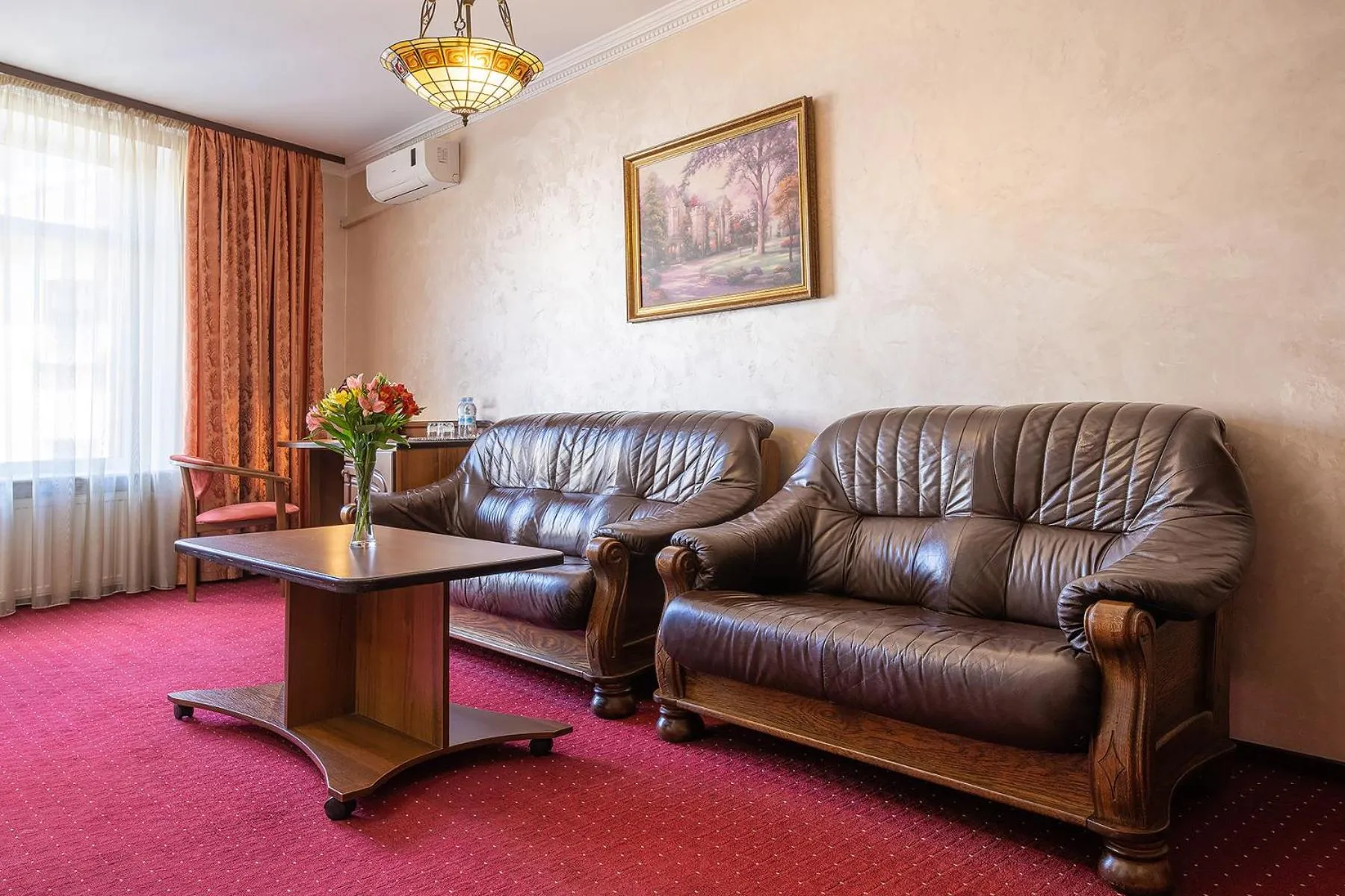 Seating area in Edem Hotel Lviv