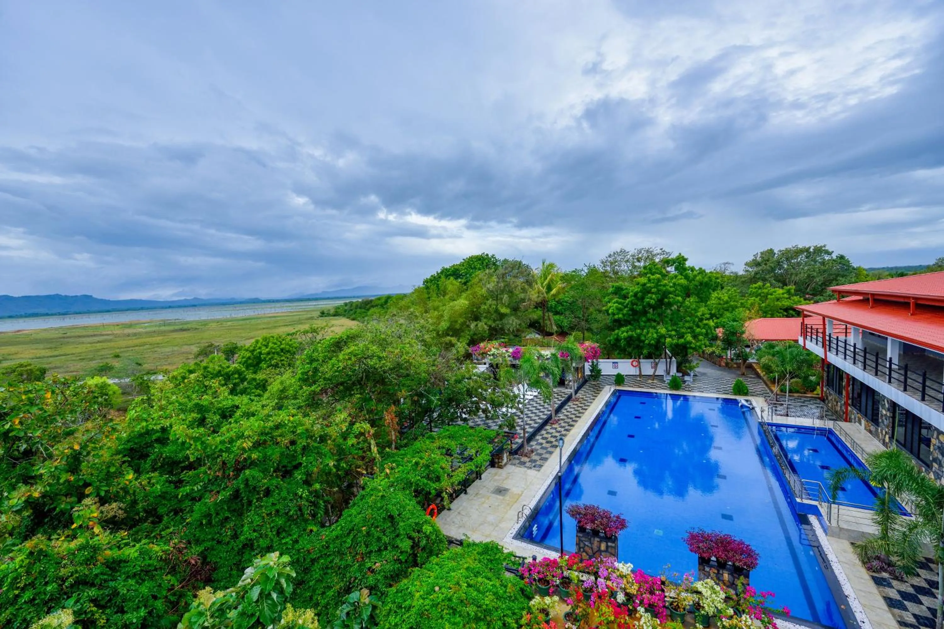 Pool view in Centauria Wild Resort