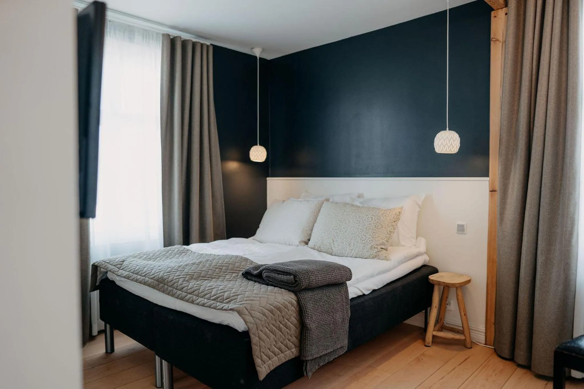 Bed in Lillan Hotel & Kök