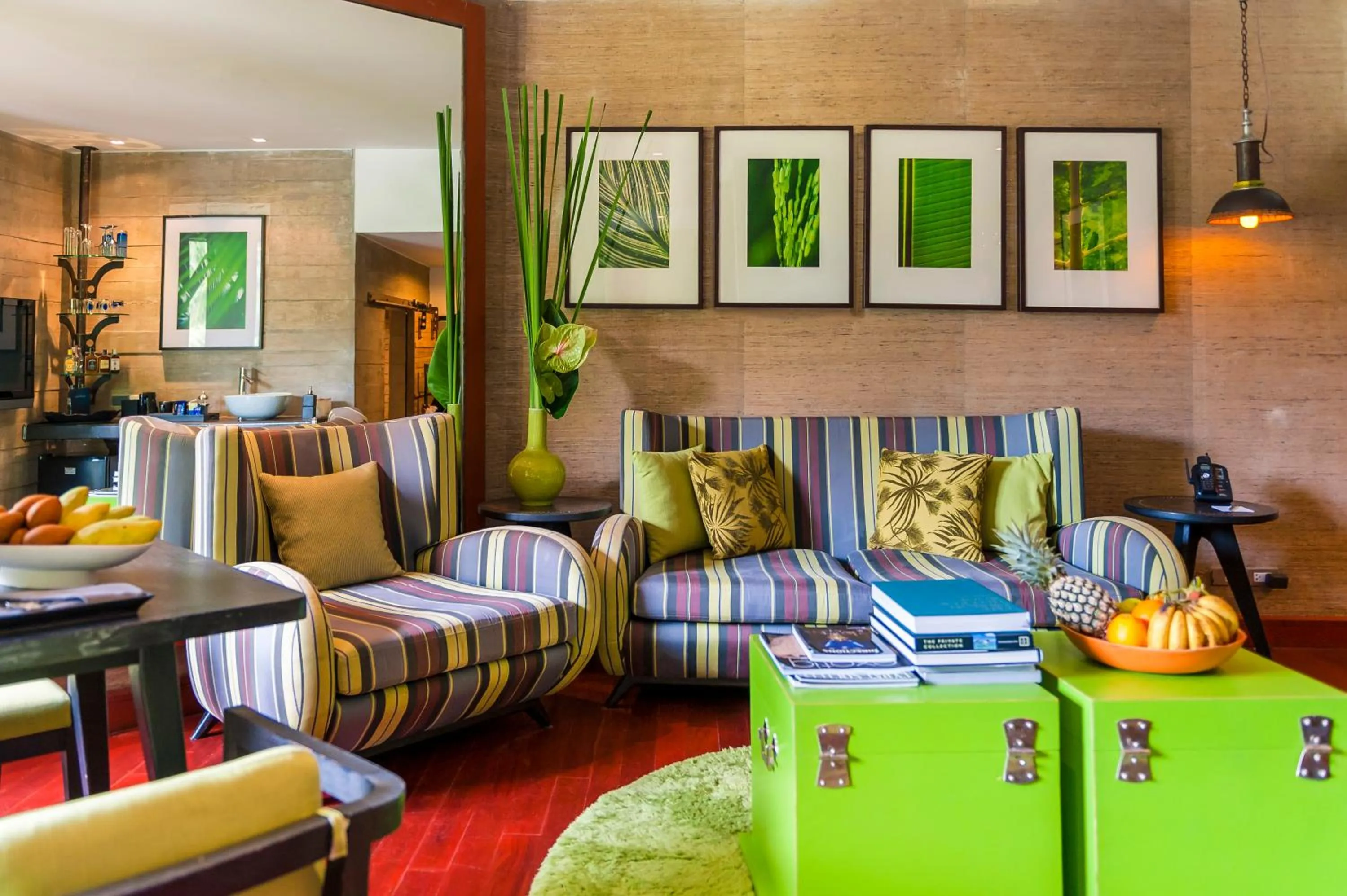 Seating area in The Slate, Phuket