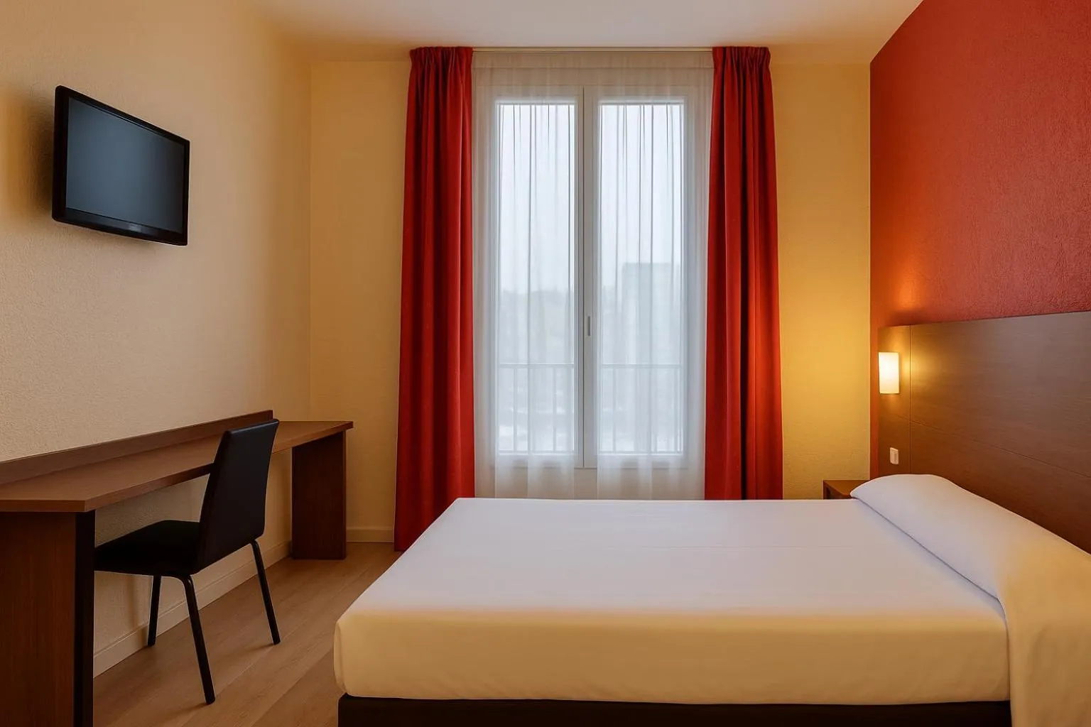 Bed in Hotel Arc Paris Porte d'Orléans