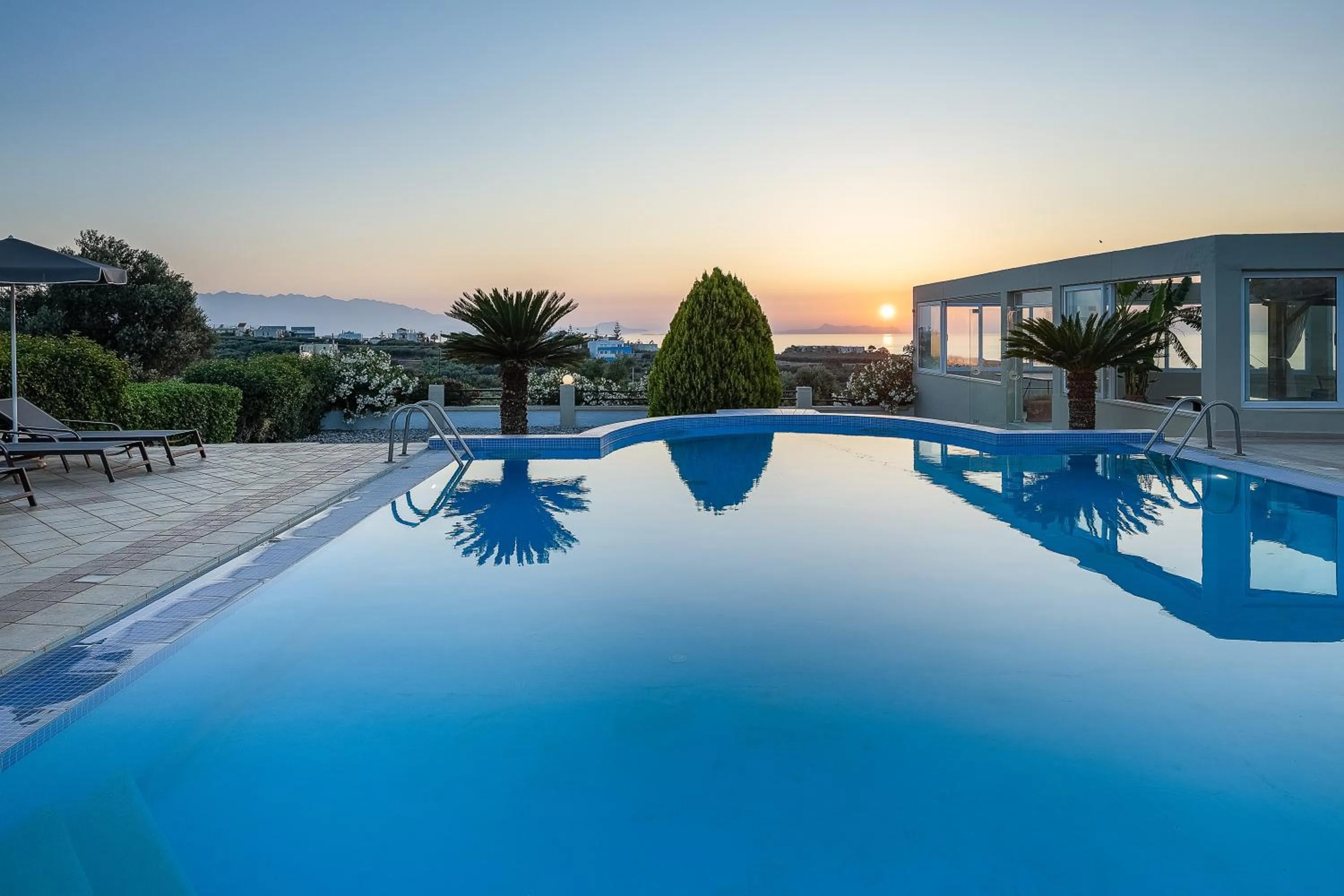 Pool view in Lofos Panorama Apartments
