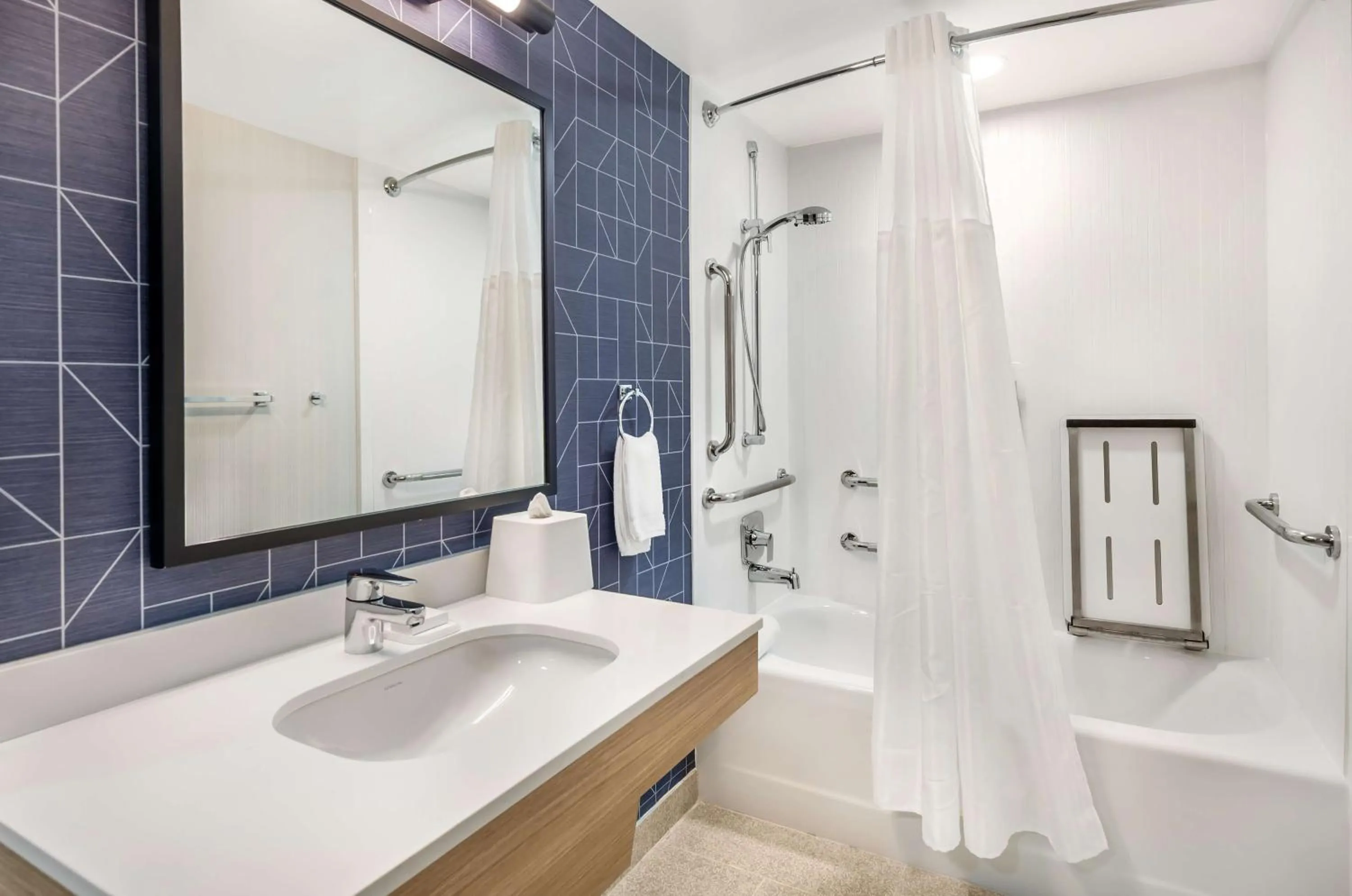 Bathroom in Spark By Hilton Roanoke Airport