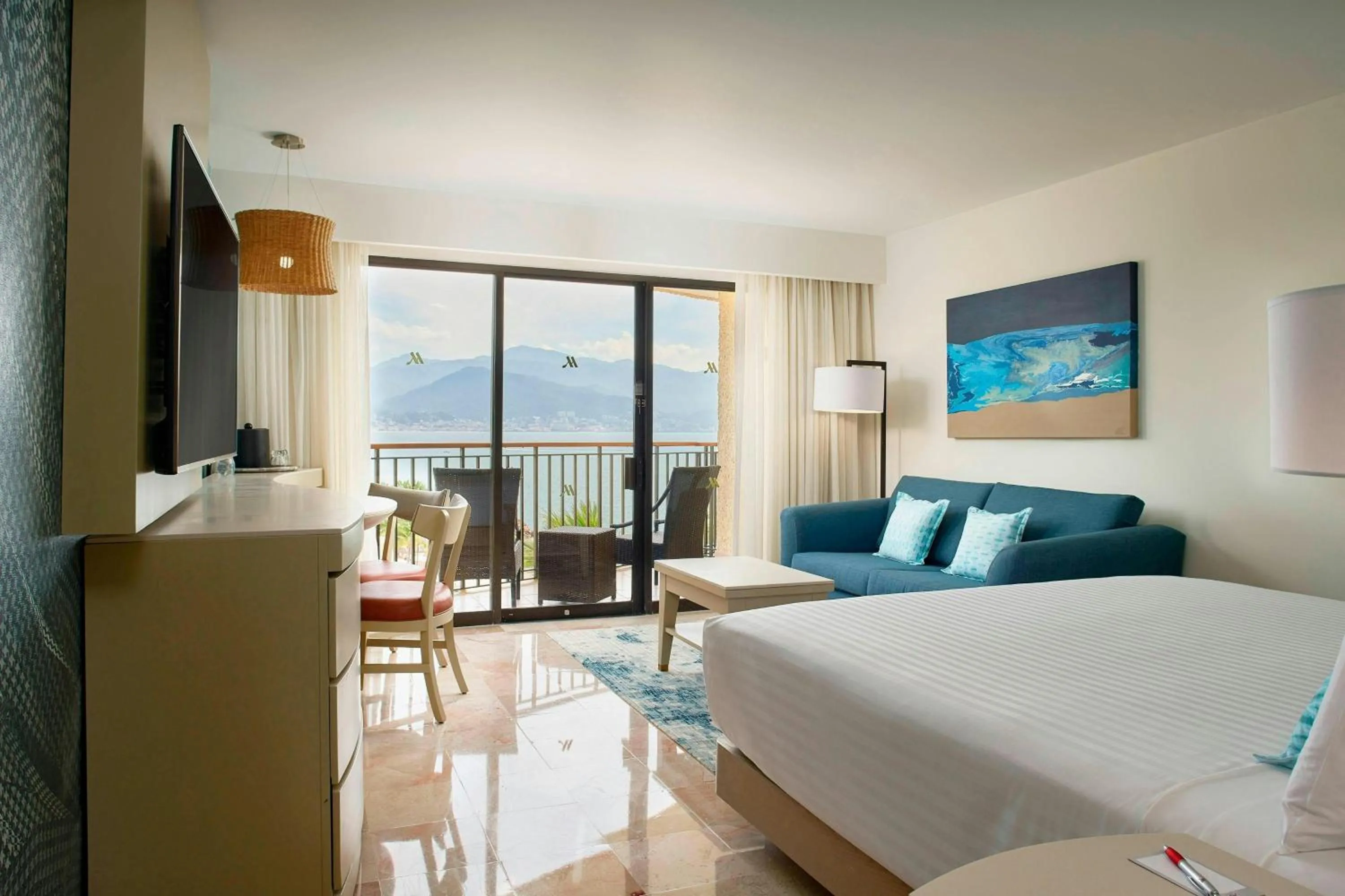 Photo of the whole room, Bed in Marriott Puerto Vallarta Resort & Spa