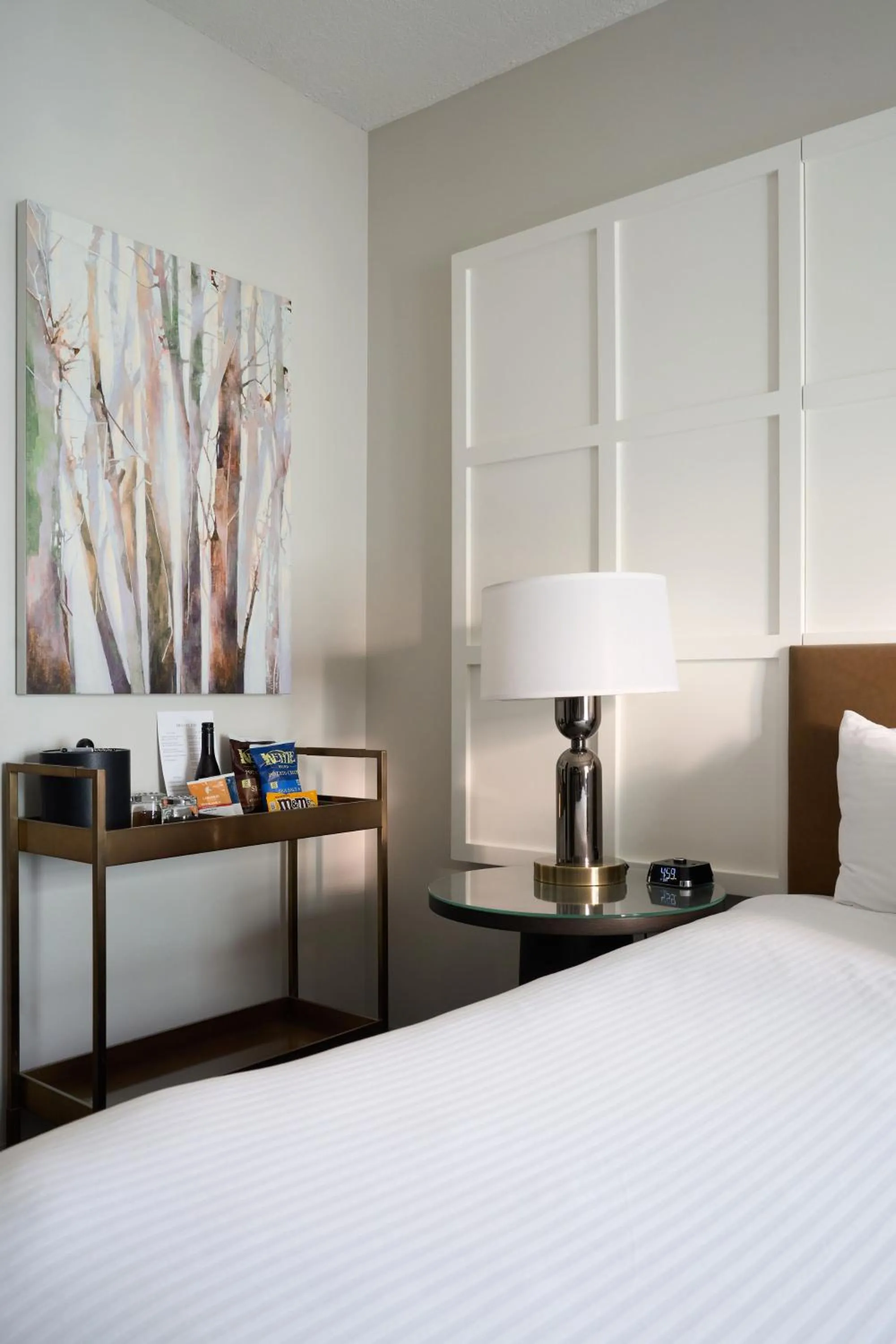 Bed in Heathman Hotel