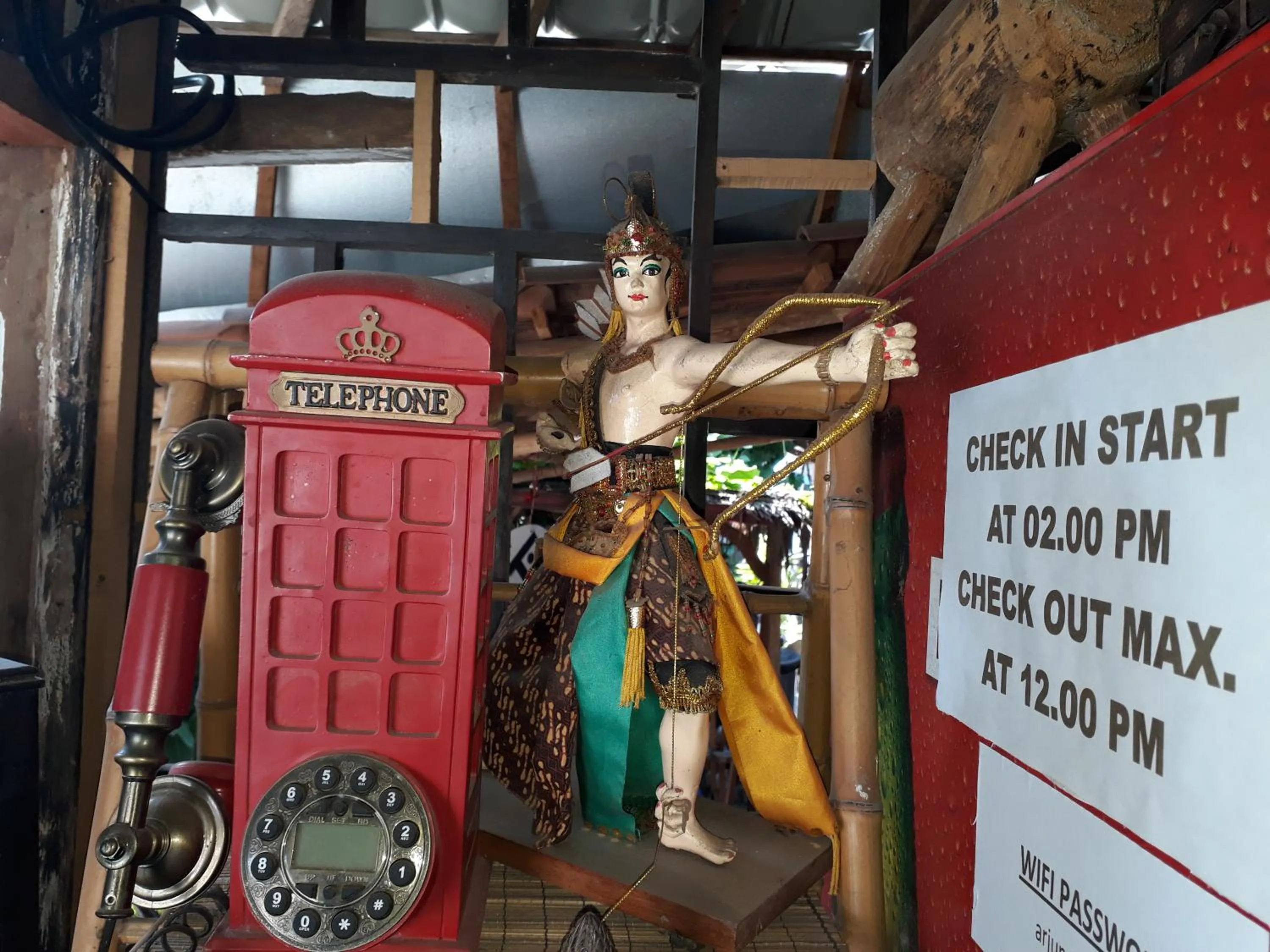 Text overlay in Arjuna Garden Homestay