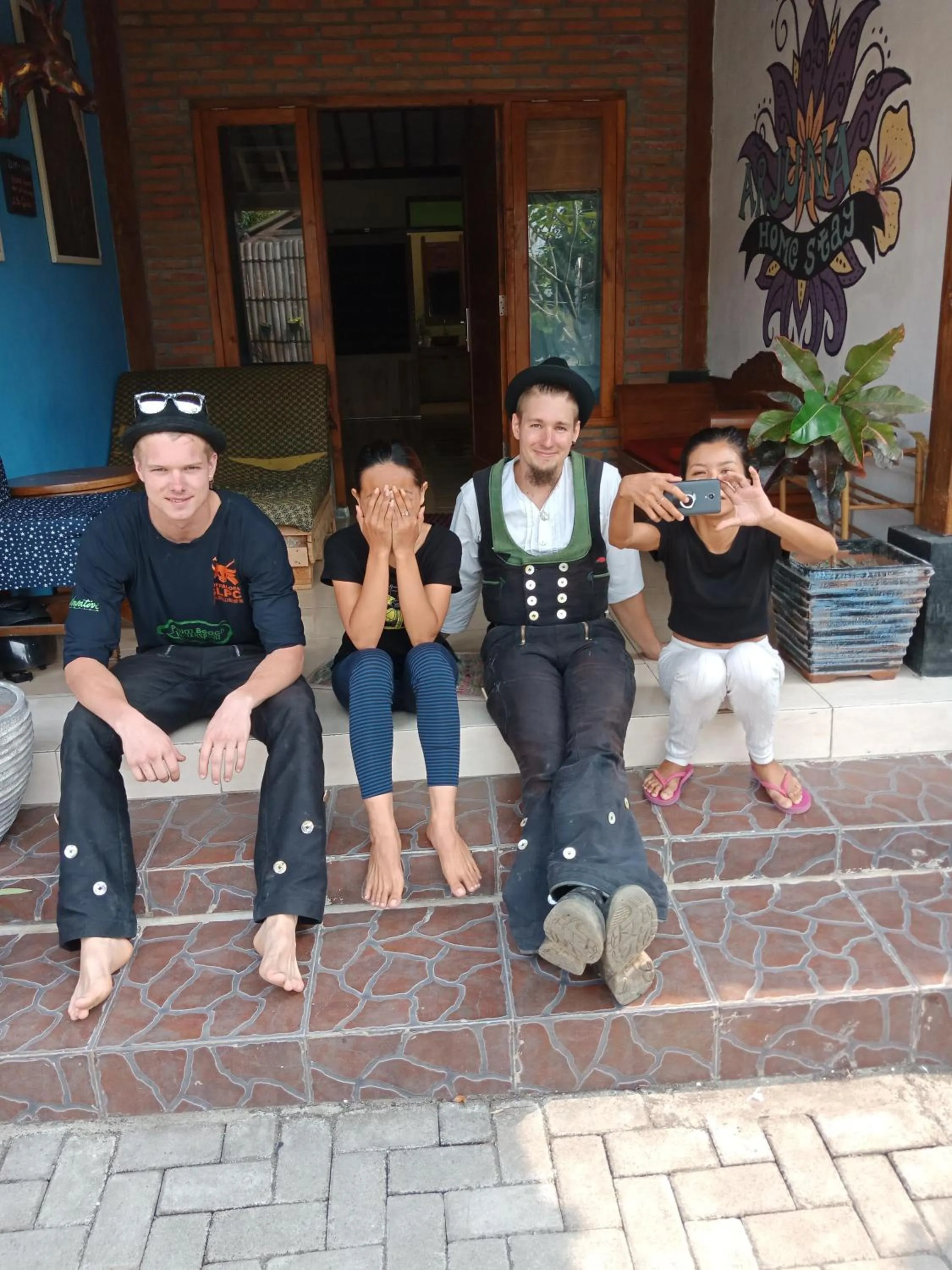 older children in Arjuna Garden Homestay