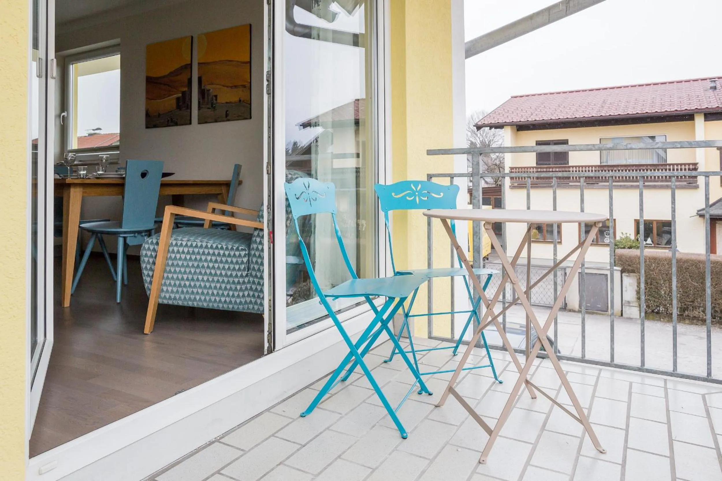 Balcony/Terrace in HOMEBOUND APARTMENTS Salzburg City II - contactless check-in