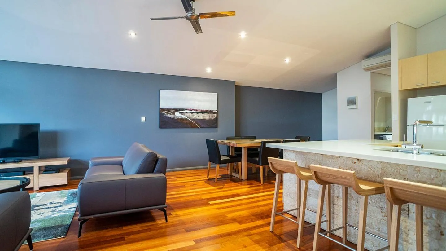 Living room in Central Avenue Apartments