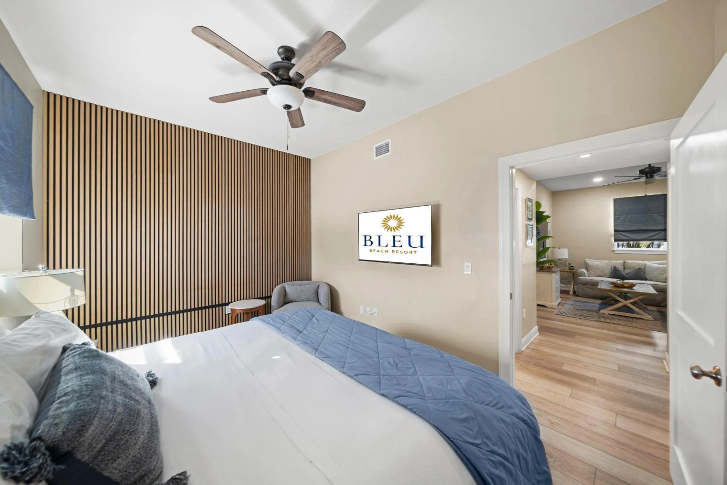 Bed in Bleu Beach Resort