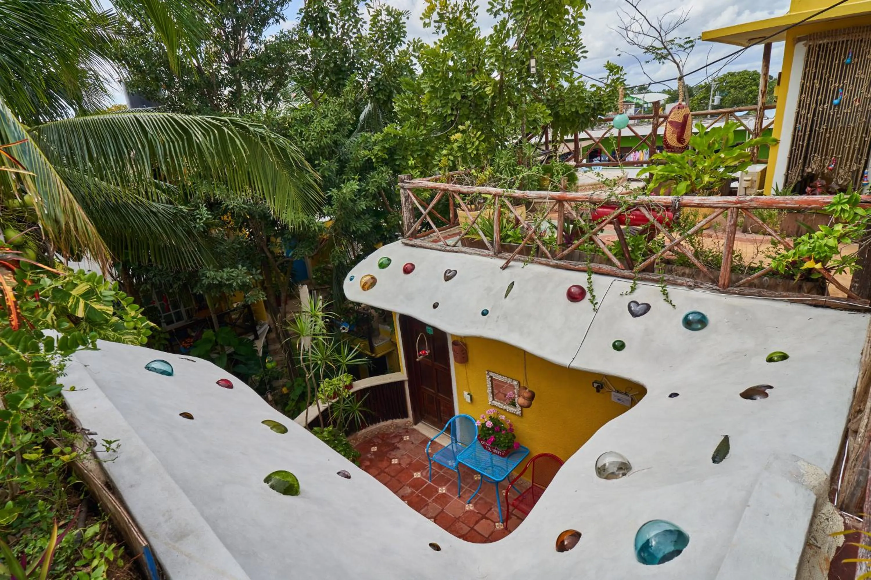 Garden view in Maison Tulum