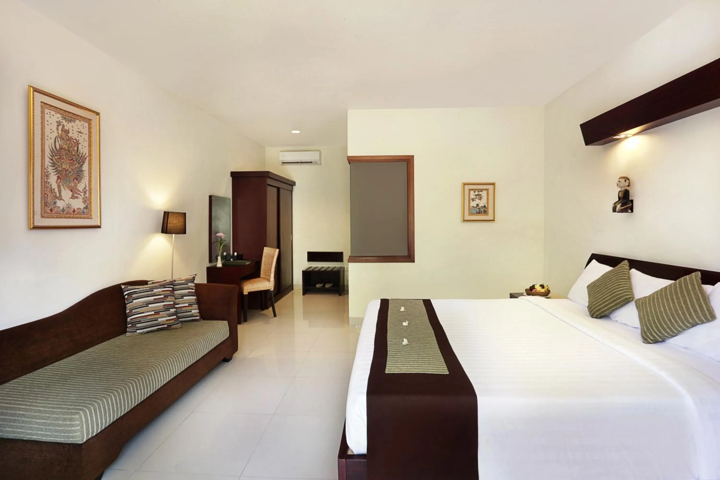 Bedroom, Bed in Respati Beach Hotel