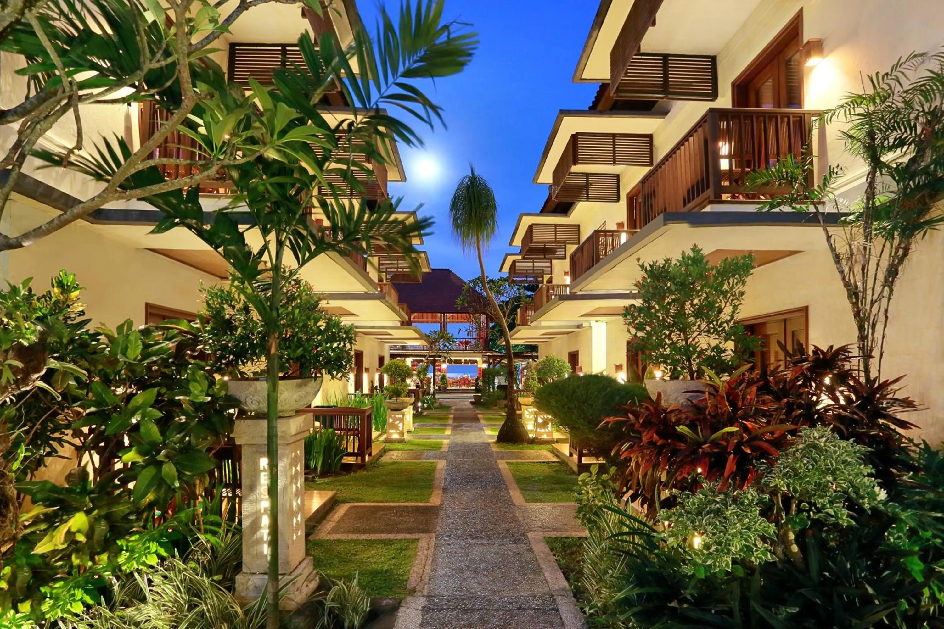 Facade/entrance in Respati Beach Hotel