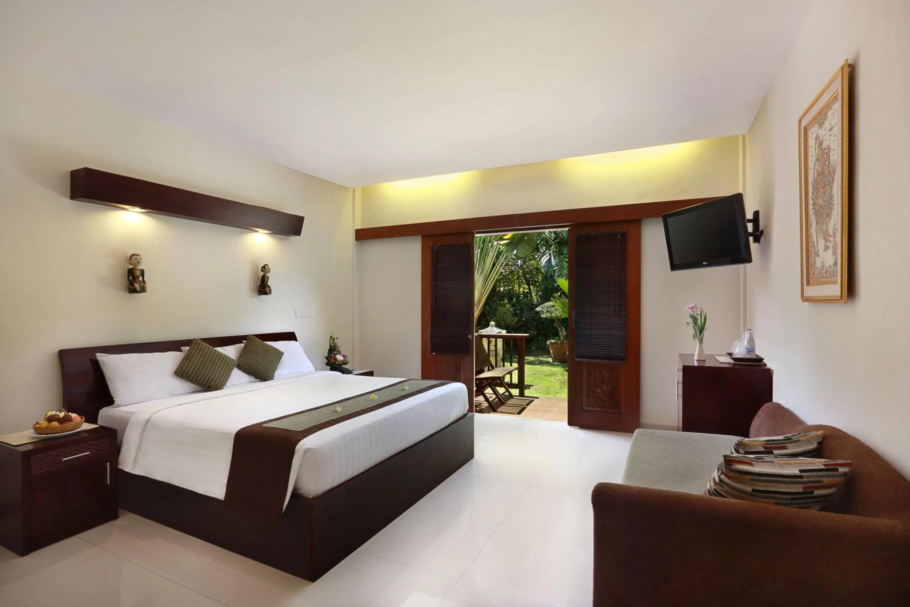 Bedroom, Bed in Respati Beach Hotel