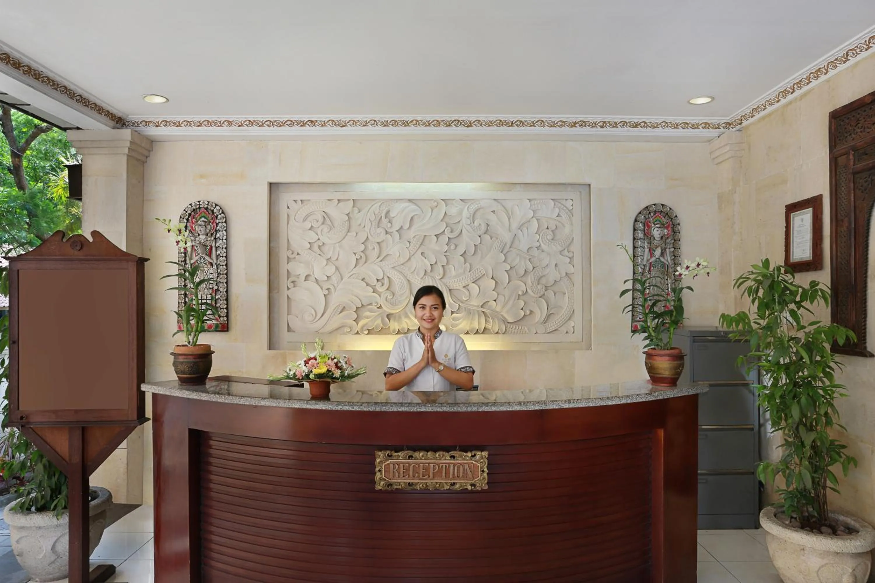 Lobby or reception in Respati Beach Hotel