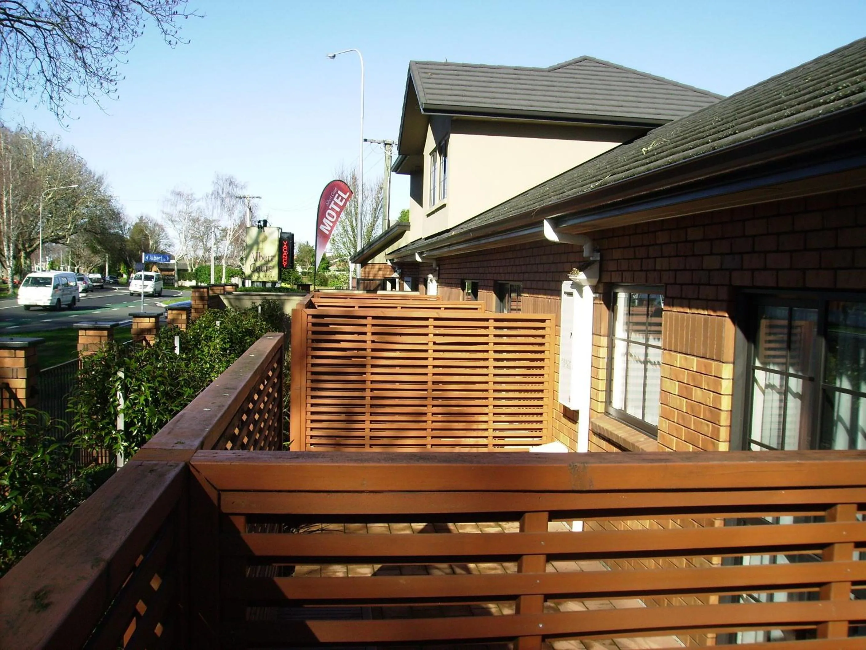 Decorative detail in Albert Court Motor Lodge