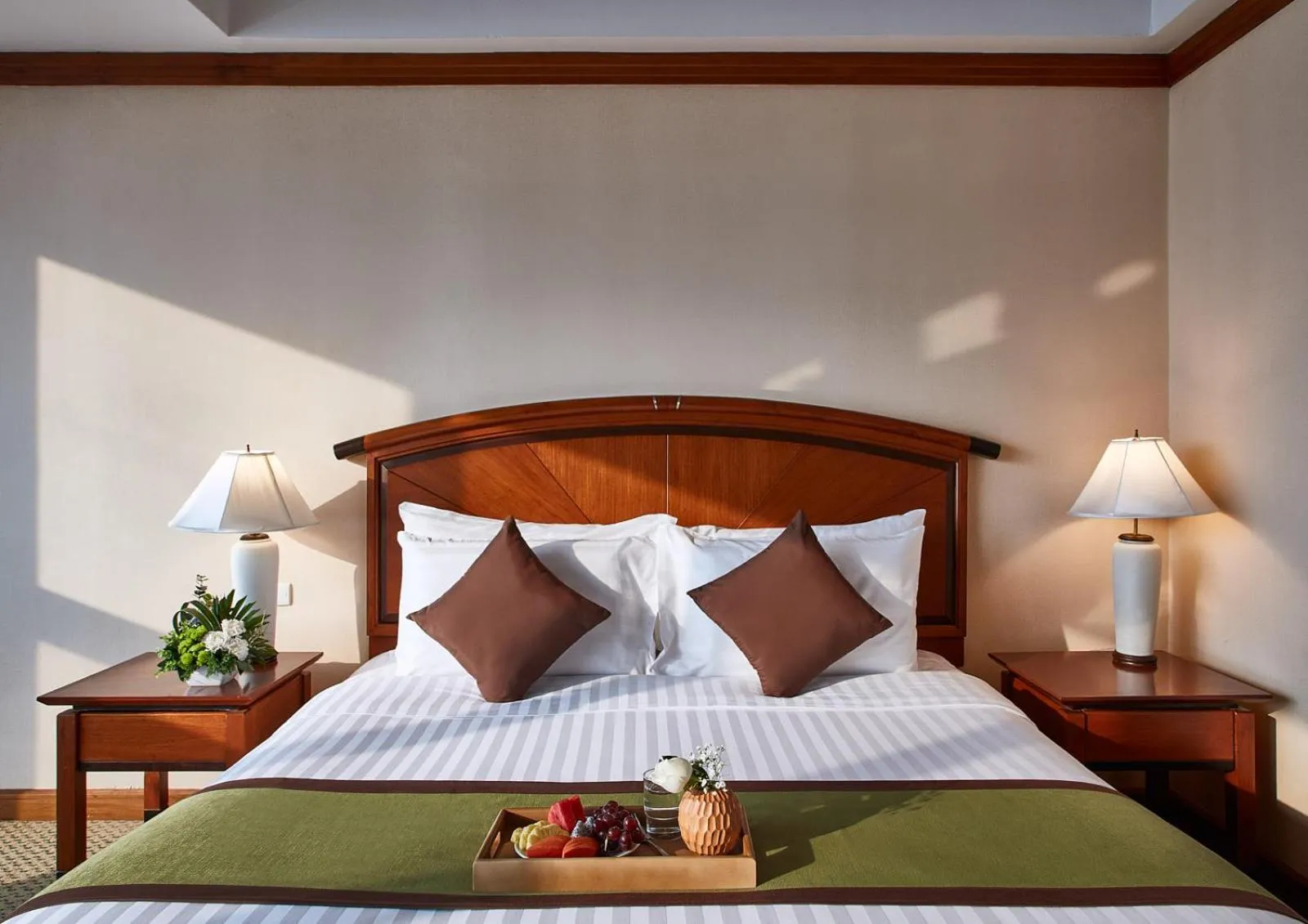 Bed in Baiyoke Sky Hotel