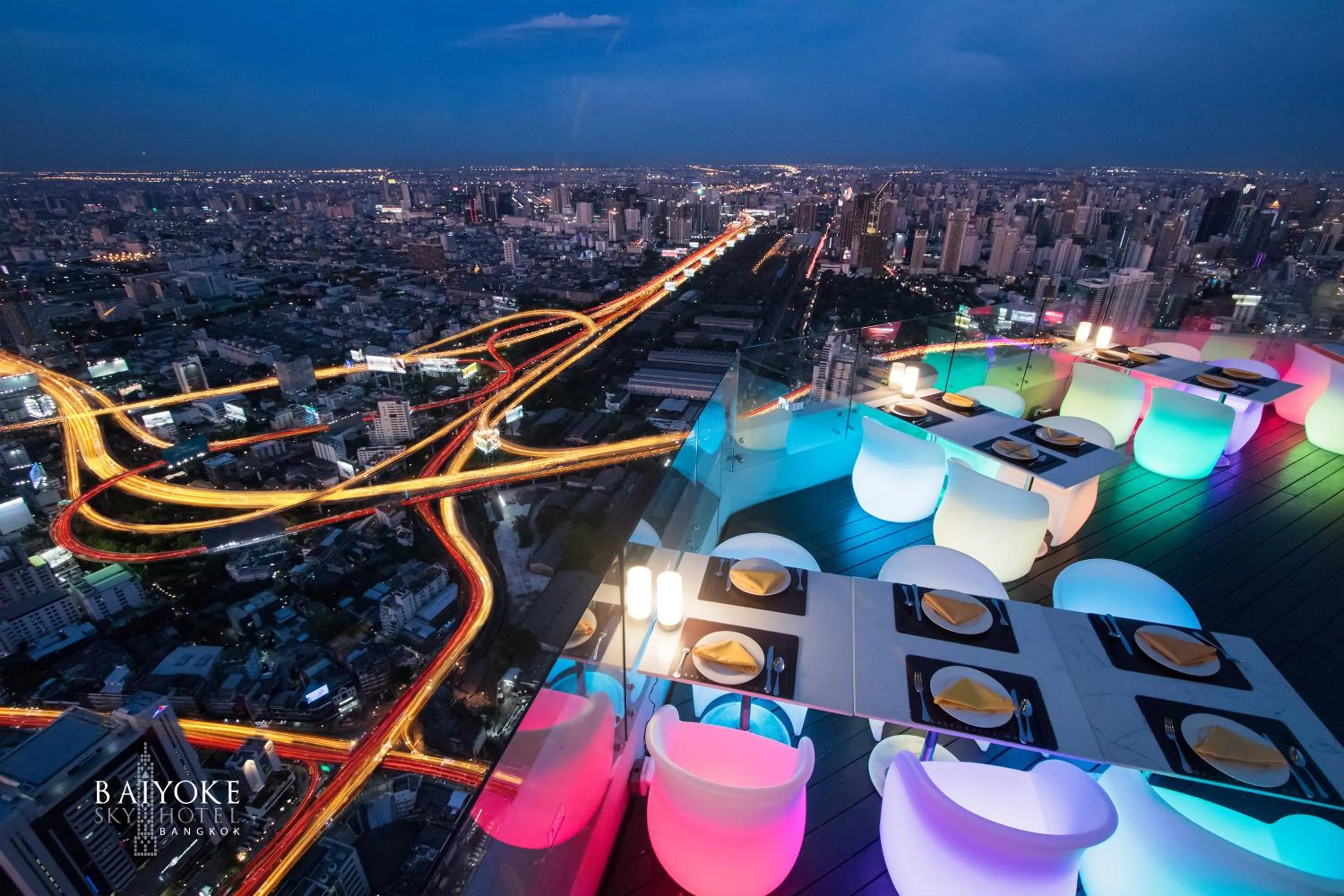 City view in Baiyoke Sky Hotel