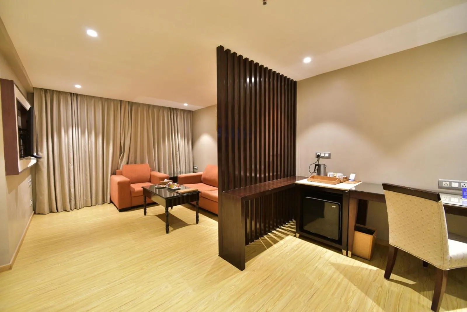 Living room in Citadel Sarovar Portico Bengaluru