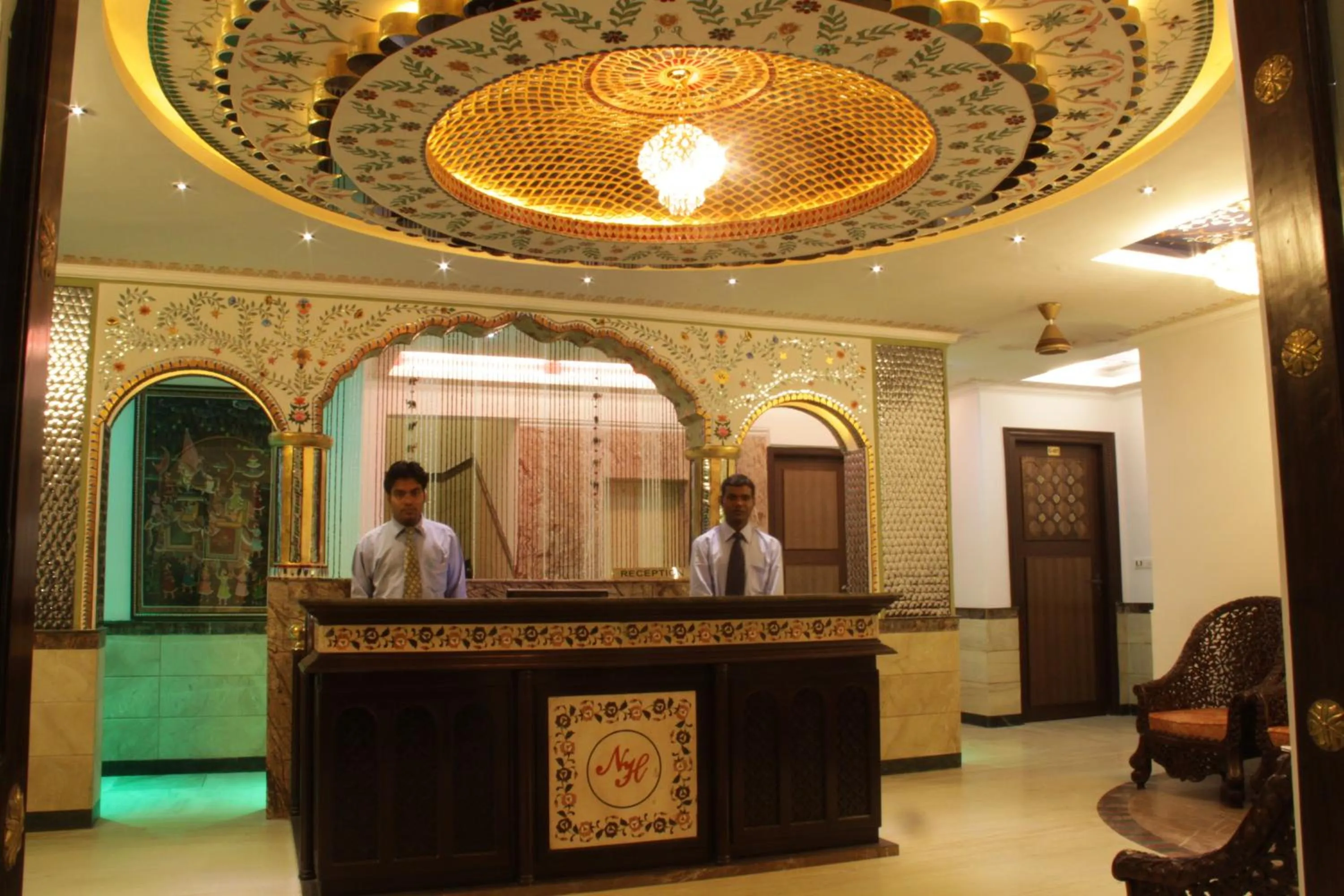 Lobby or reception in Nahargarh Haveli-Near Train station Metro