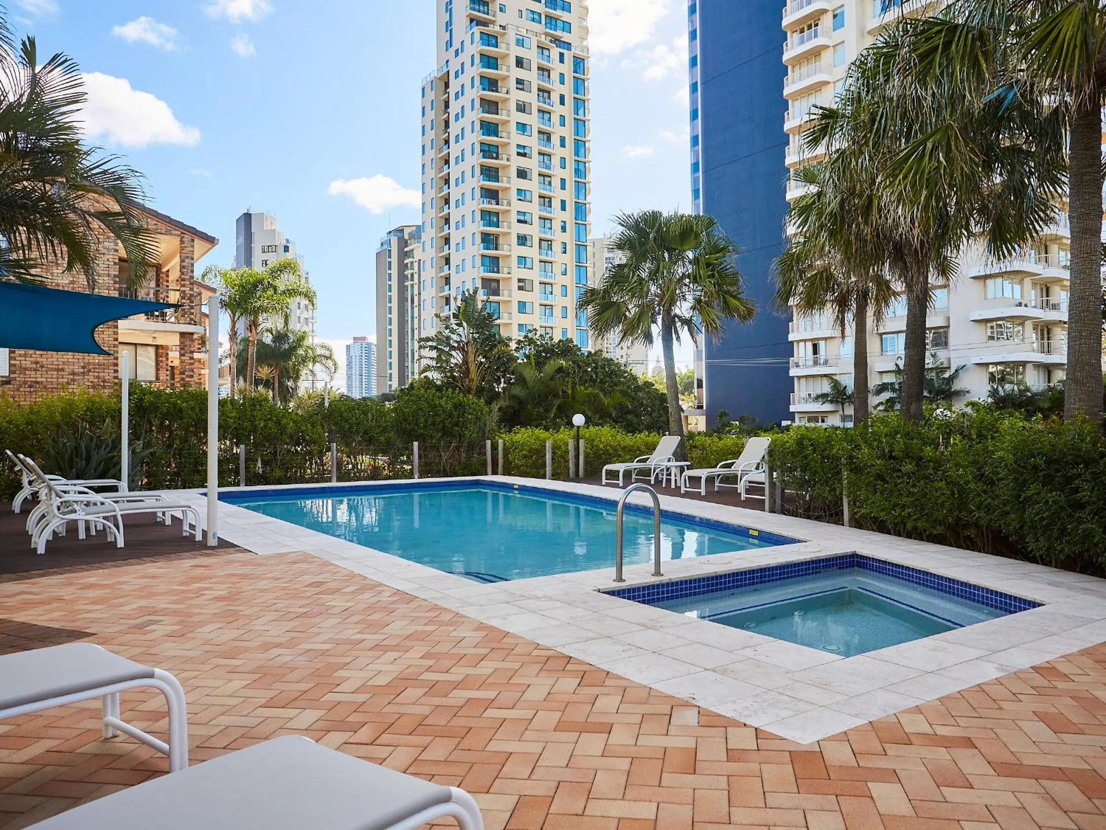 Swimming pool in Maldives Resort Main Beach, Gold Coast