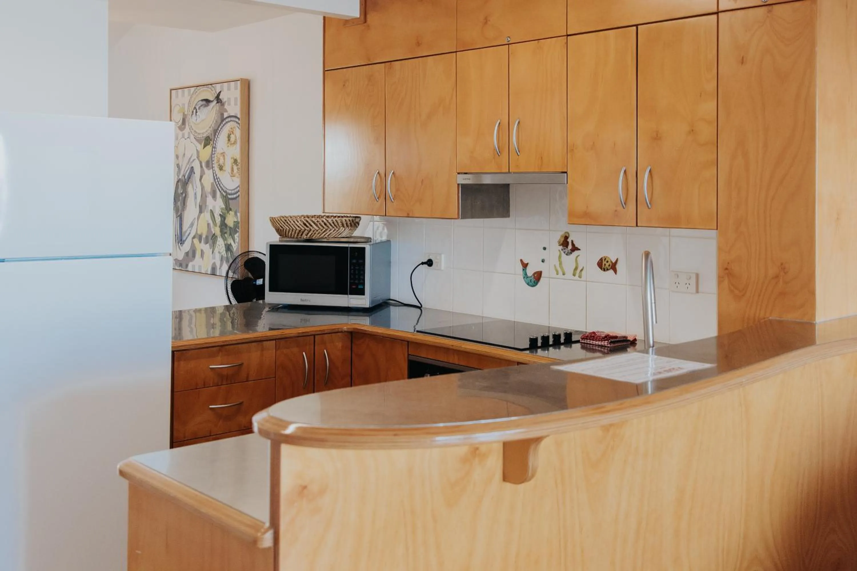 Kitchen or kitchenette in Pandanus Palms Holiday Resort