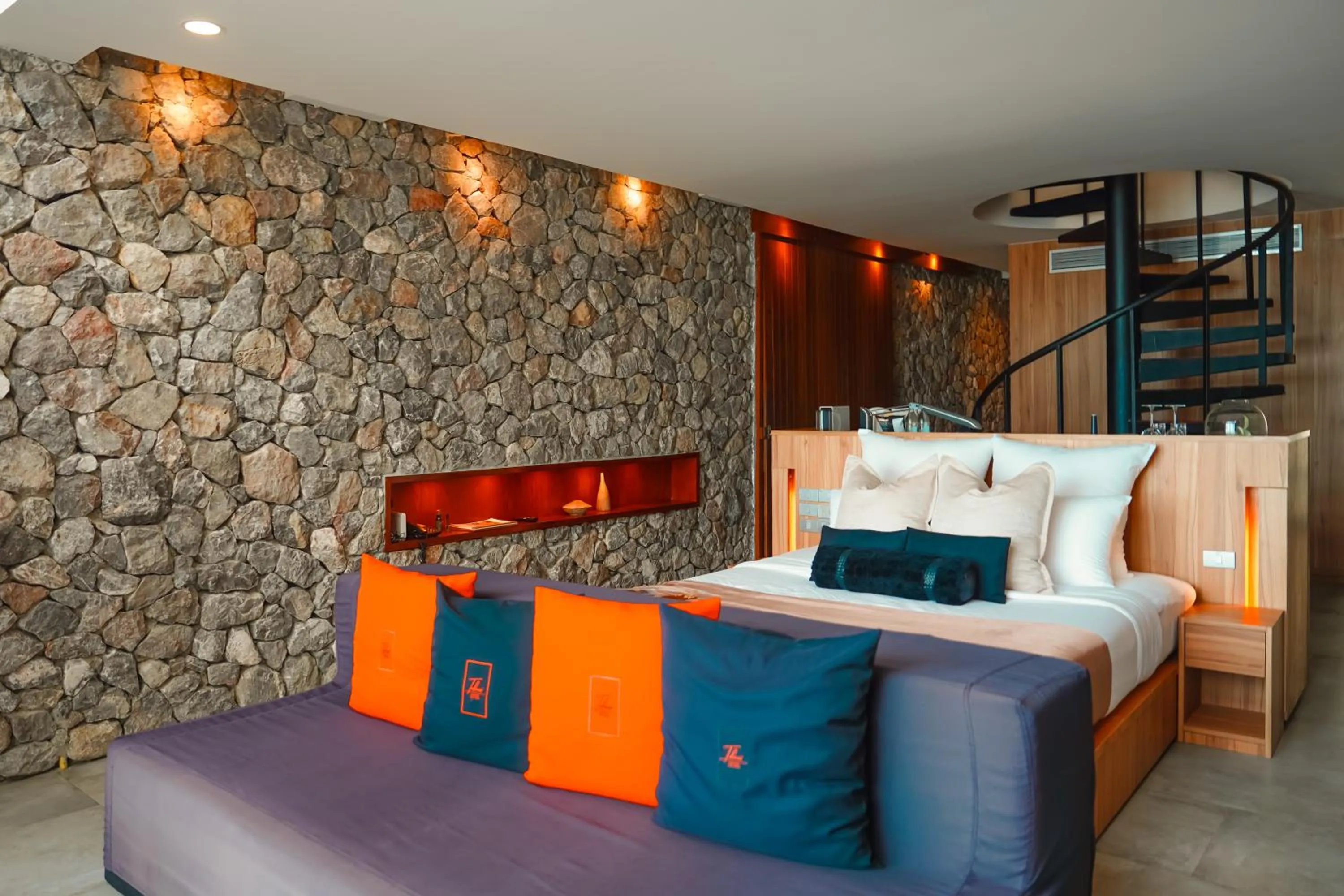 Bed in Tolani Resort Kui Buri