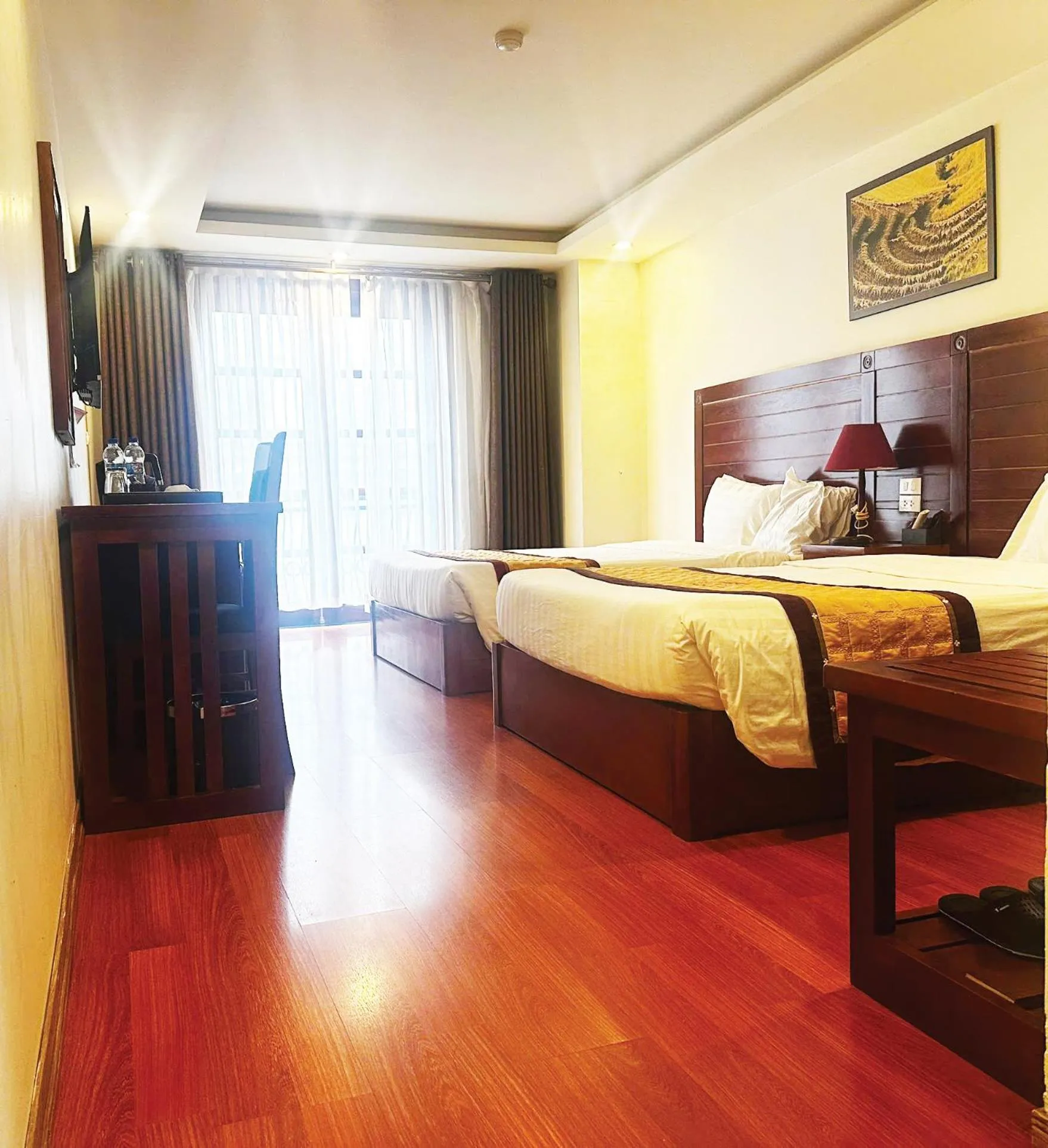 Bed in Sapa Lodge Hotel