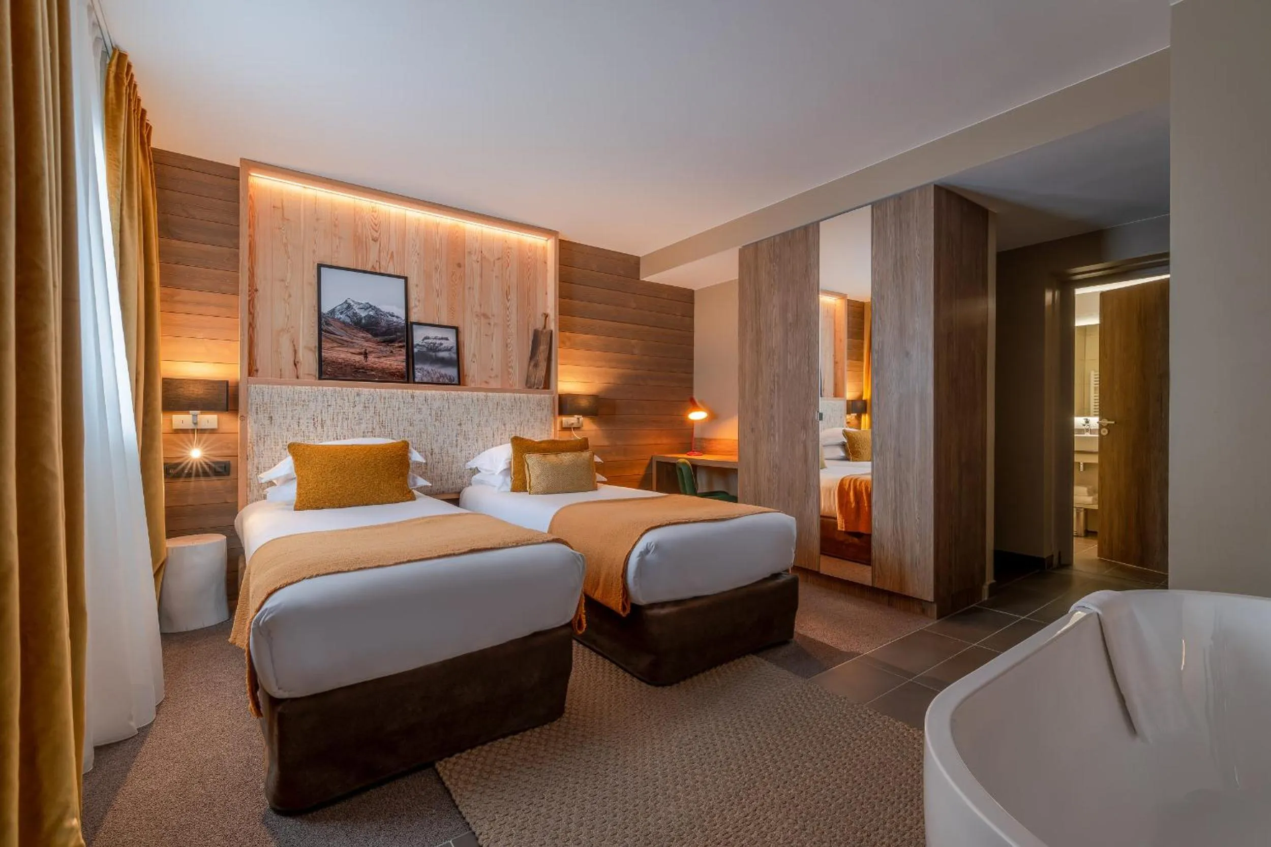 Photo of the whole room, Bed in ILY Hotels & Spa La Rosiere