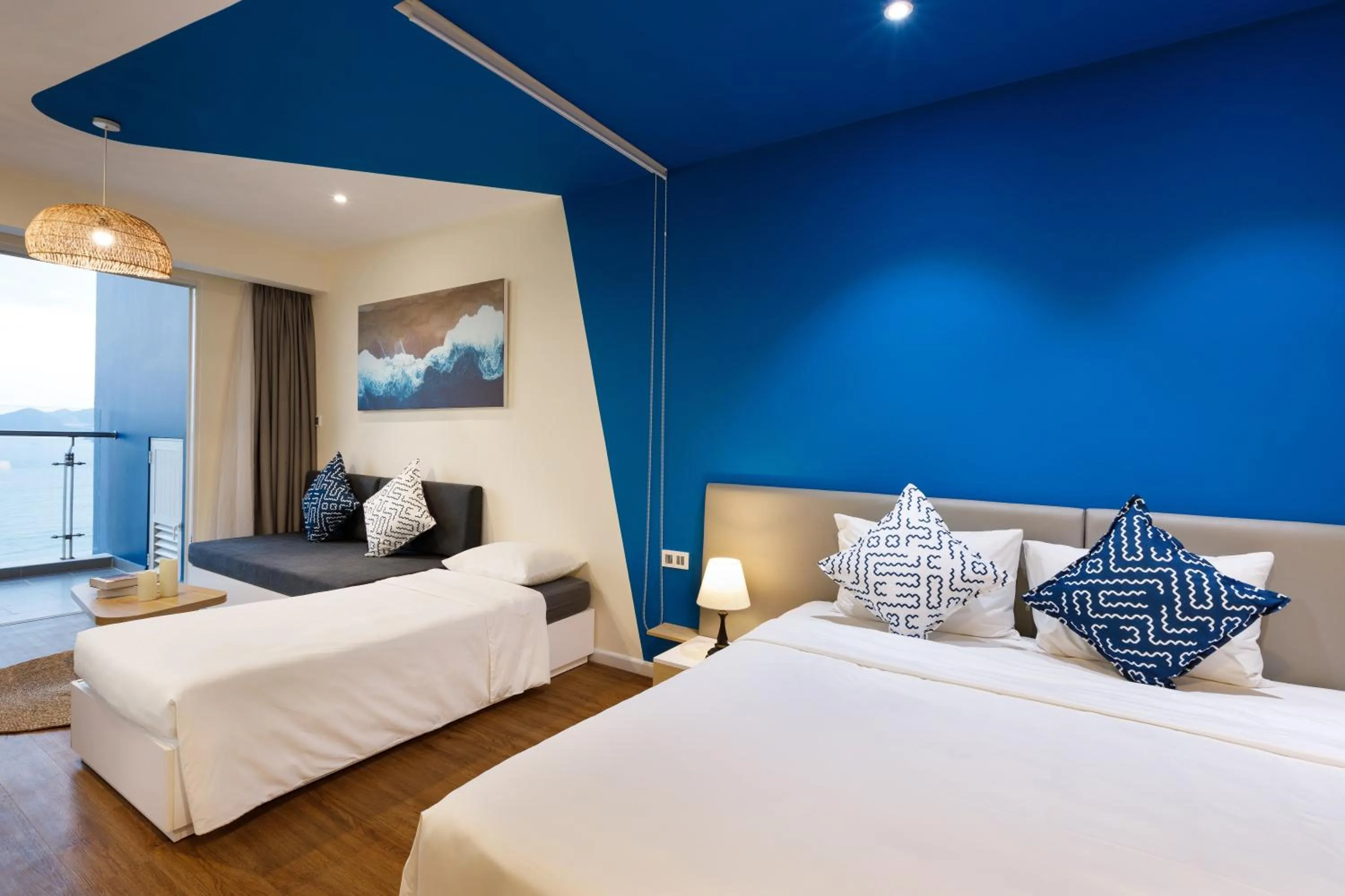 Bed in Ariyana SmartCondotel Nha Trang