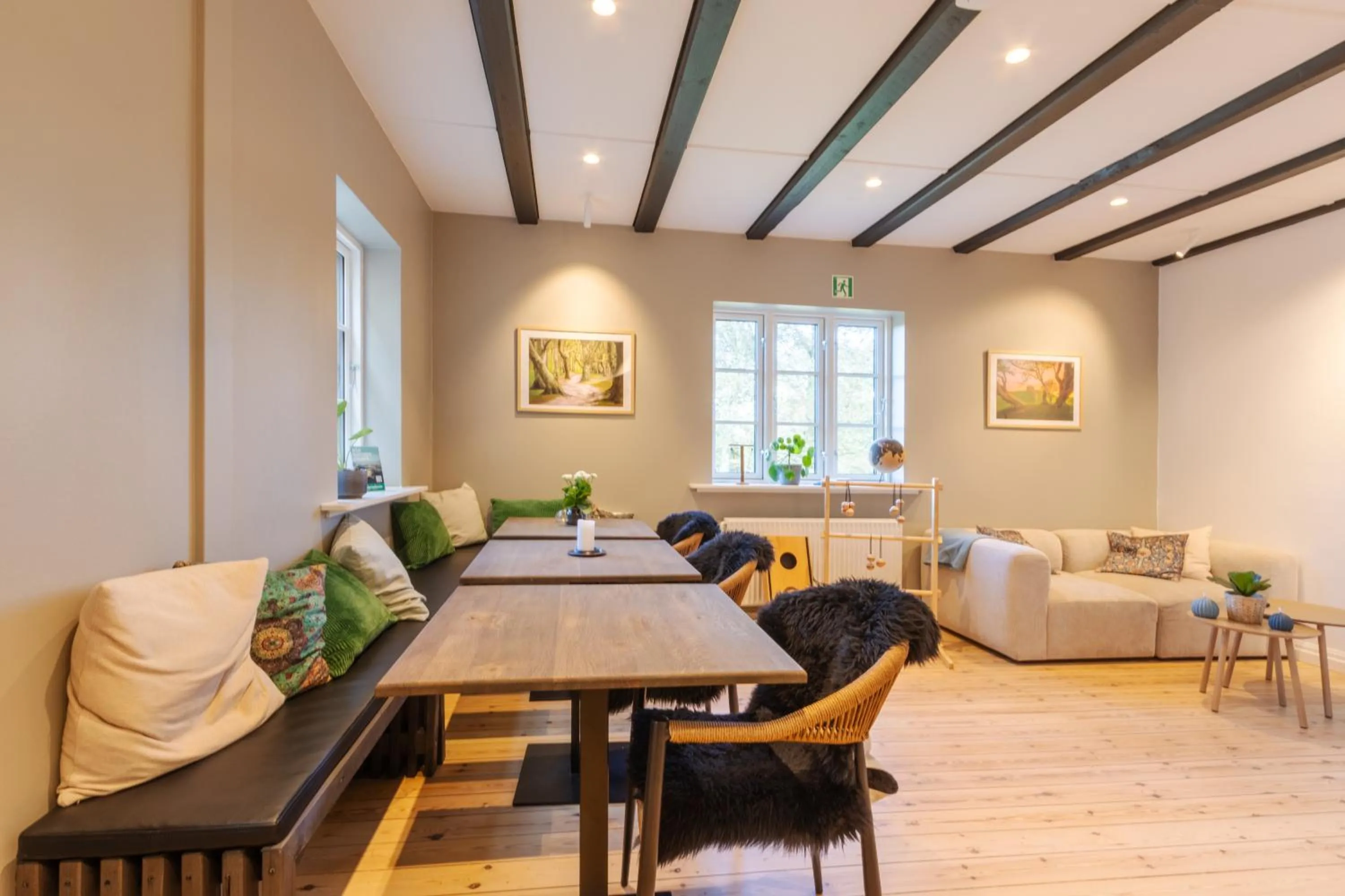 Living room in Danhostel Rønde