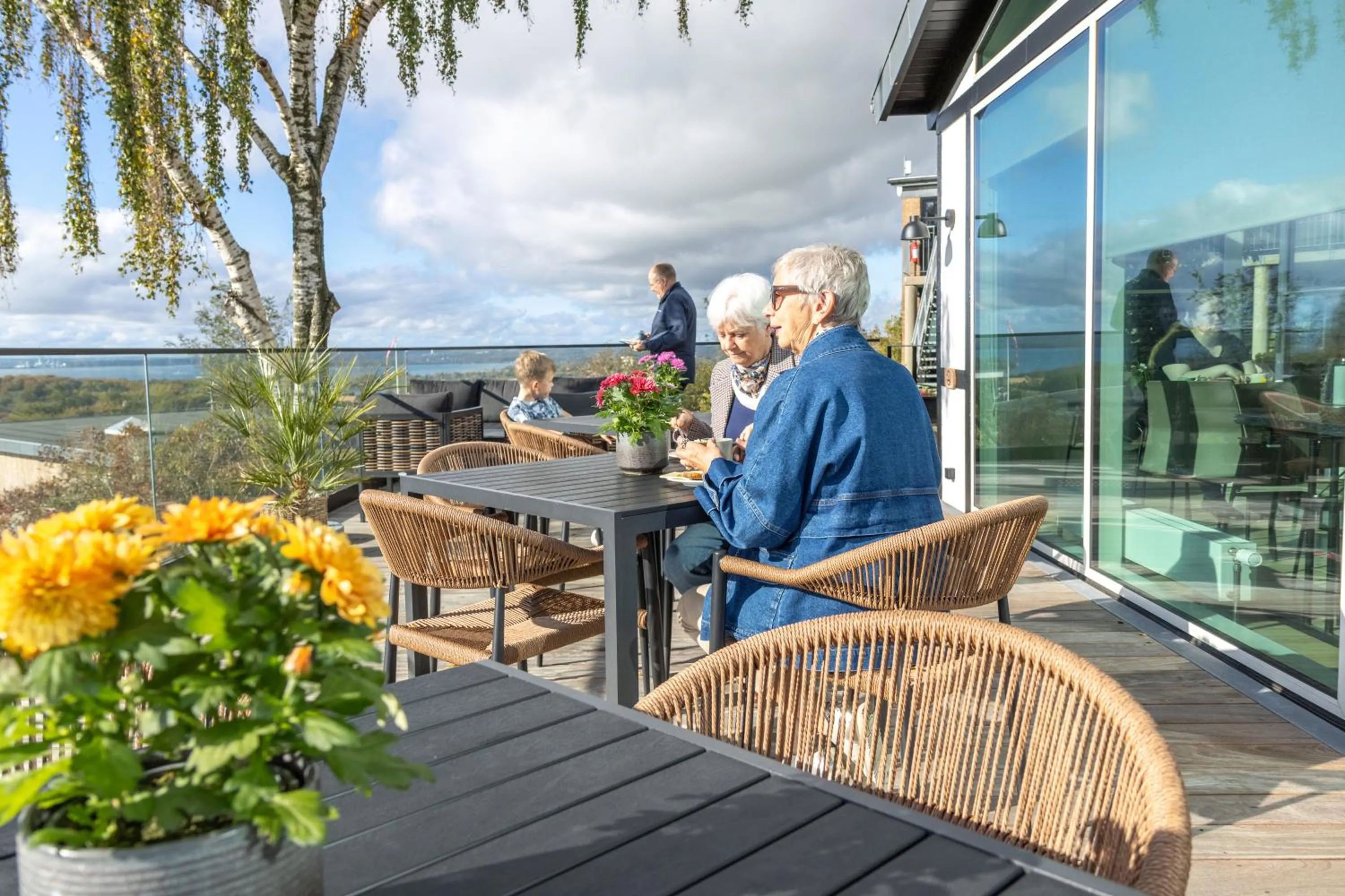 Patio in Danhostel Rønde