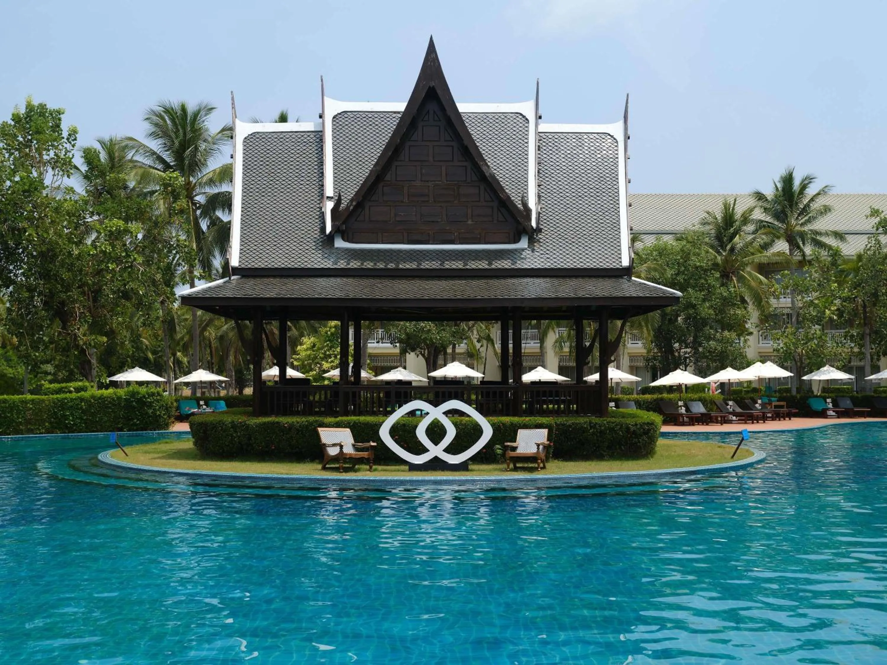 Pool view in Sofitel Krabi Phokeethra Golf and Spa Resort