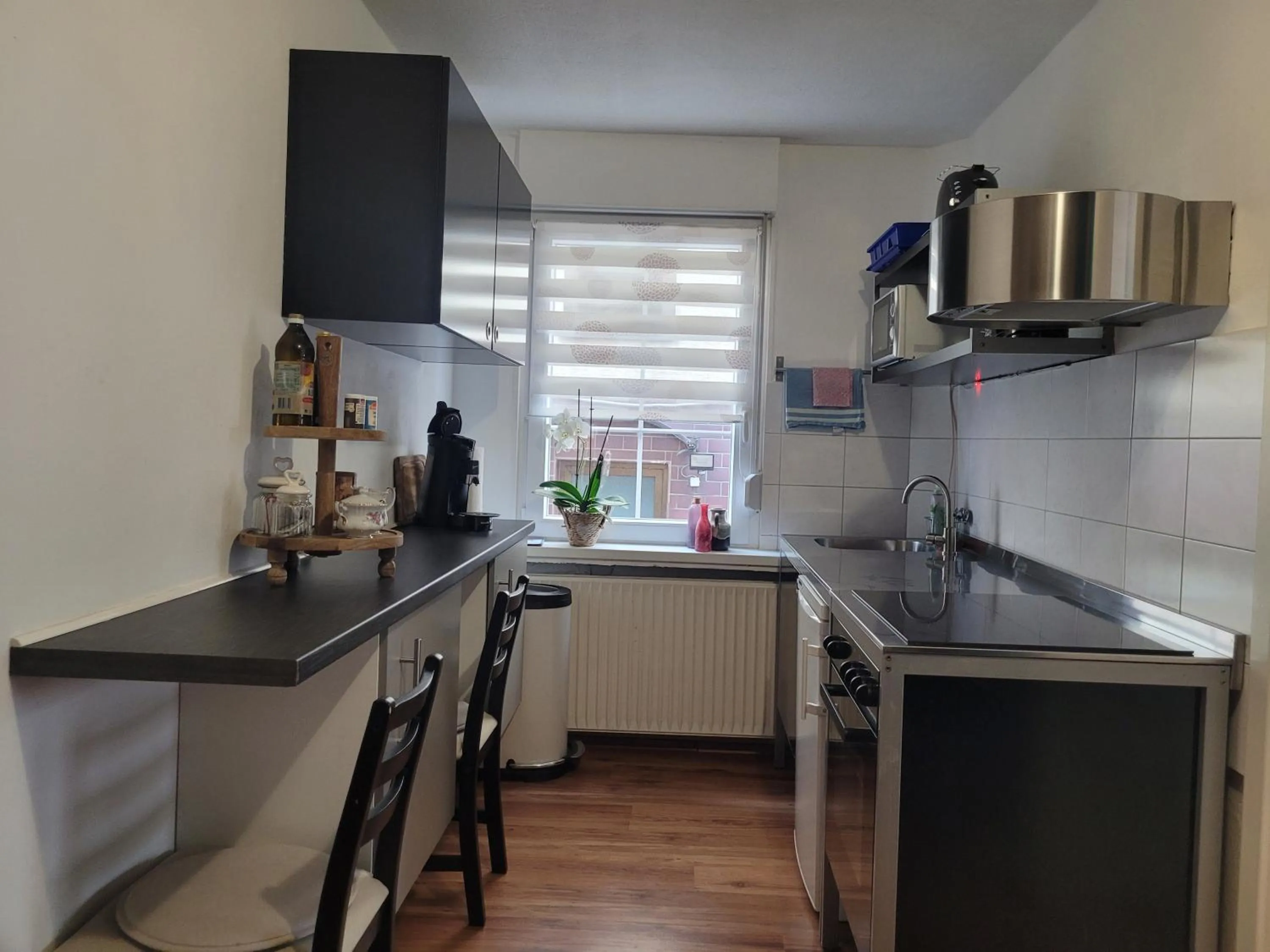 Kitchen or kitchenette in Gästehaus Kampik