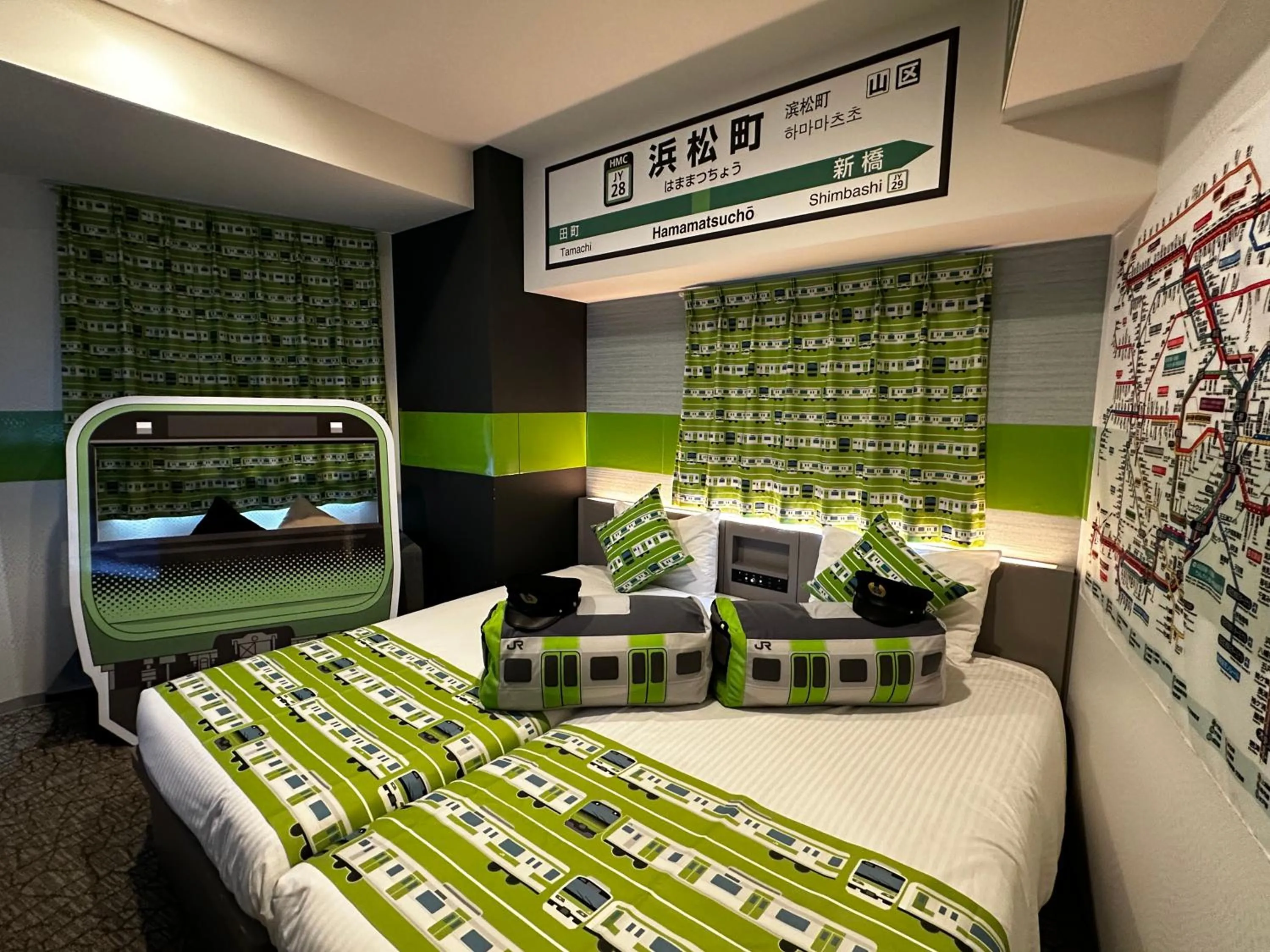 Photo of the whole room, Bed in Henn na Hotel Tokyo Hamamatsucho