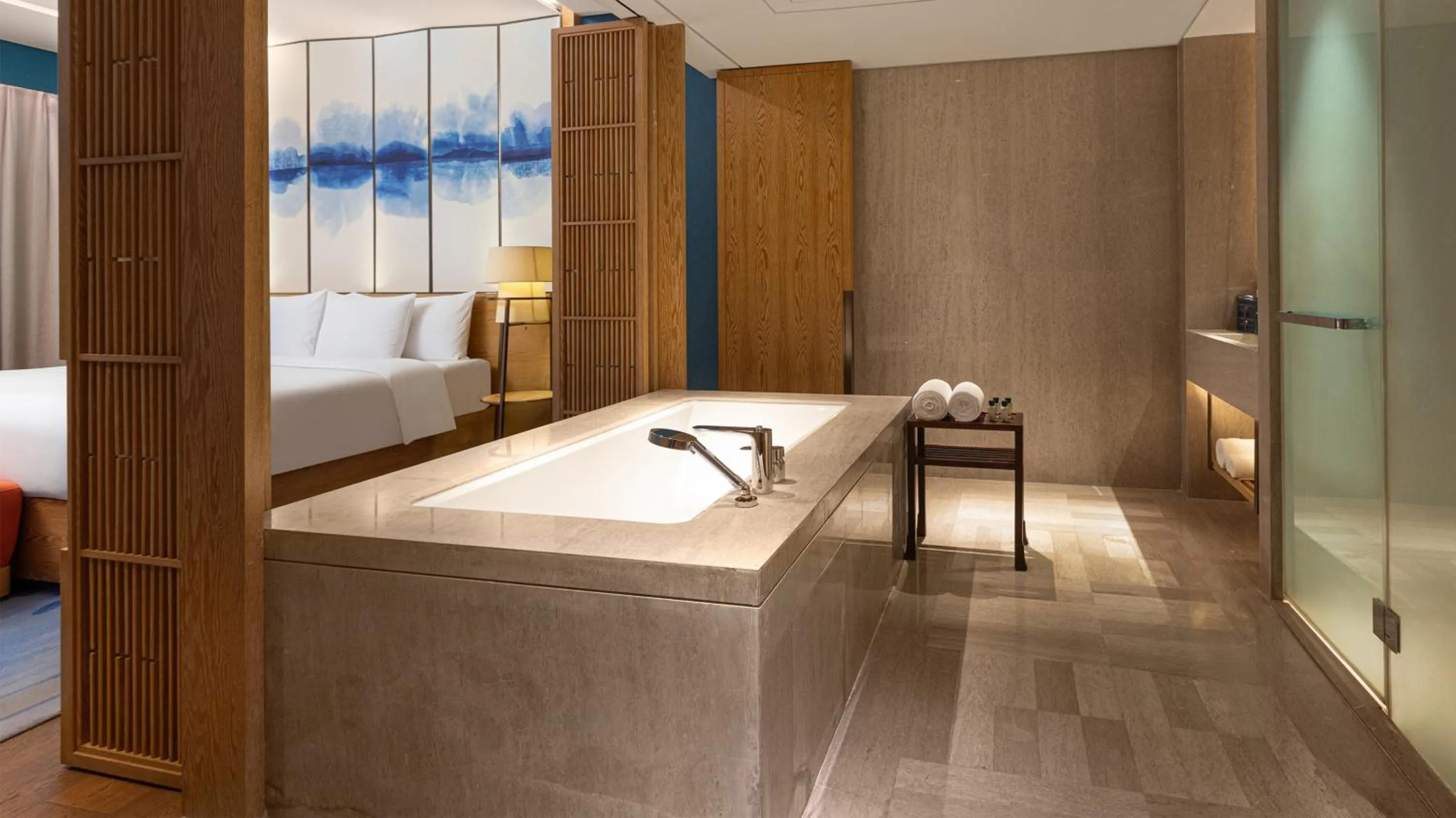 Photo of the whole room, Bed in Hotel Indigo Dali Erhai by IHG