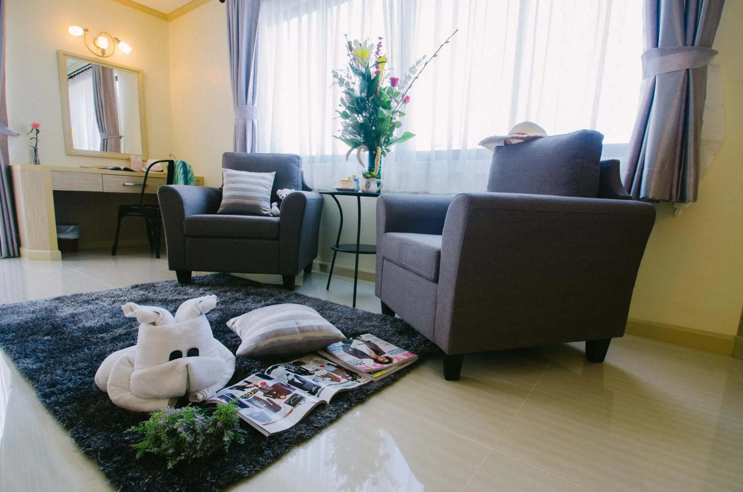 Decorative detail in Thipurai City Hotel