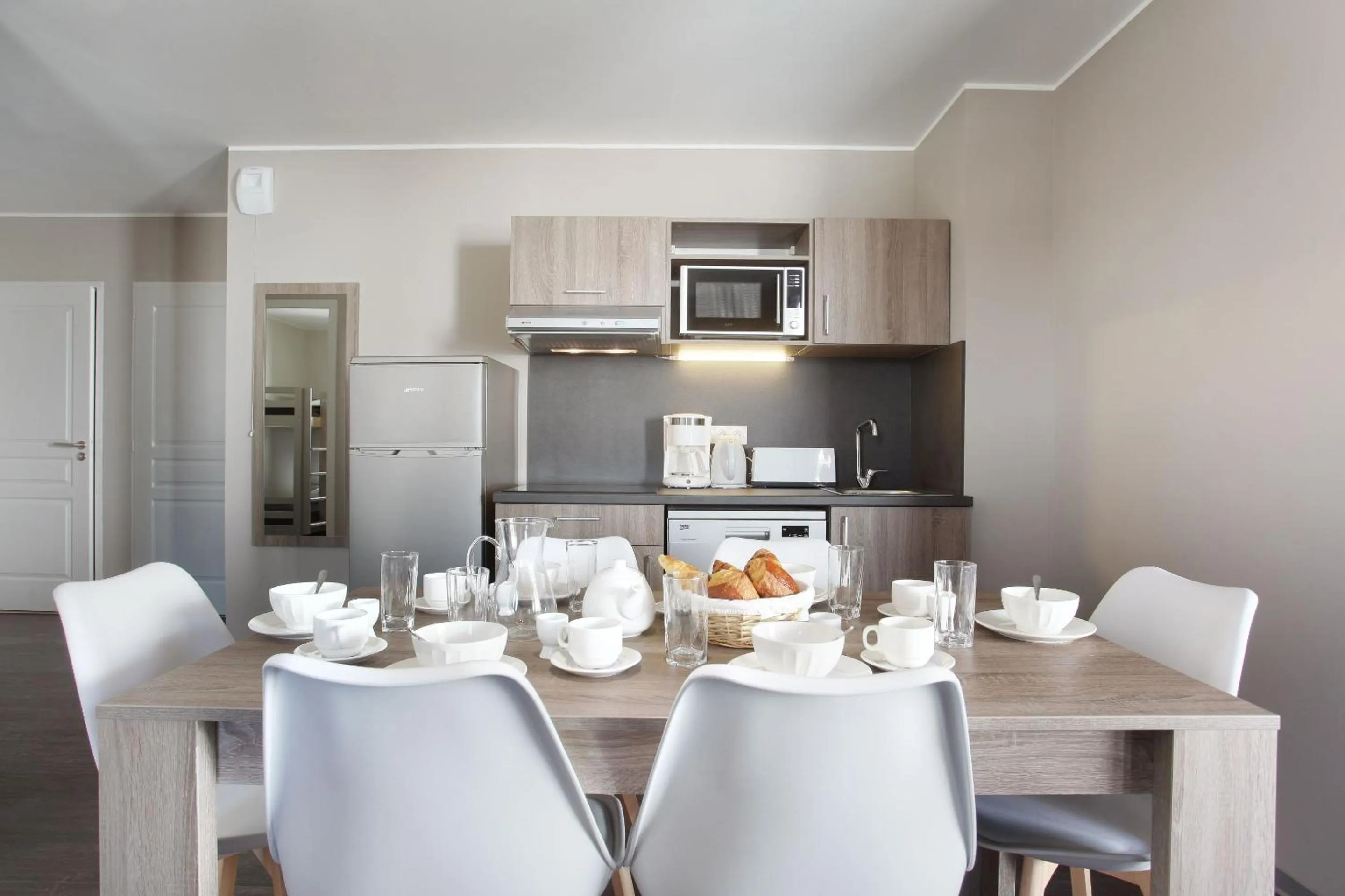 Kitchen or kitchenette in Résidence Odalys Le Village de Praroustan