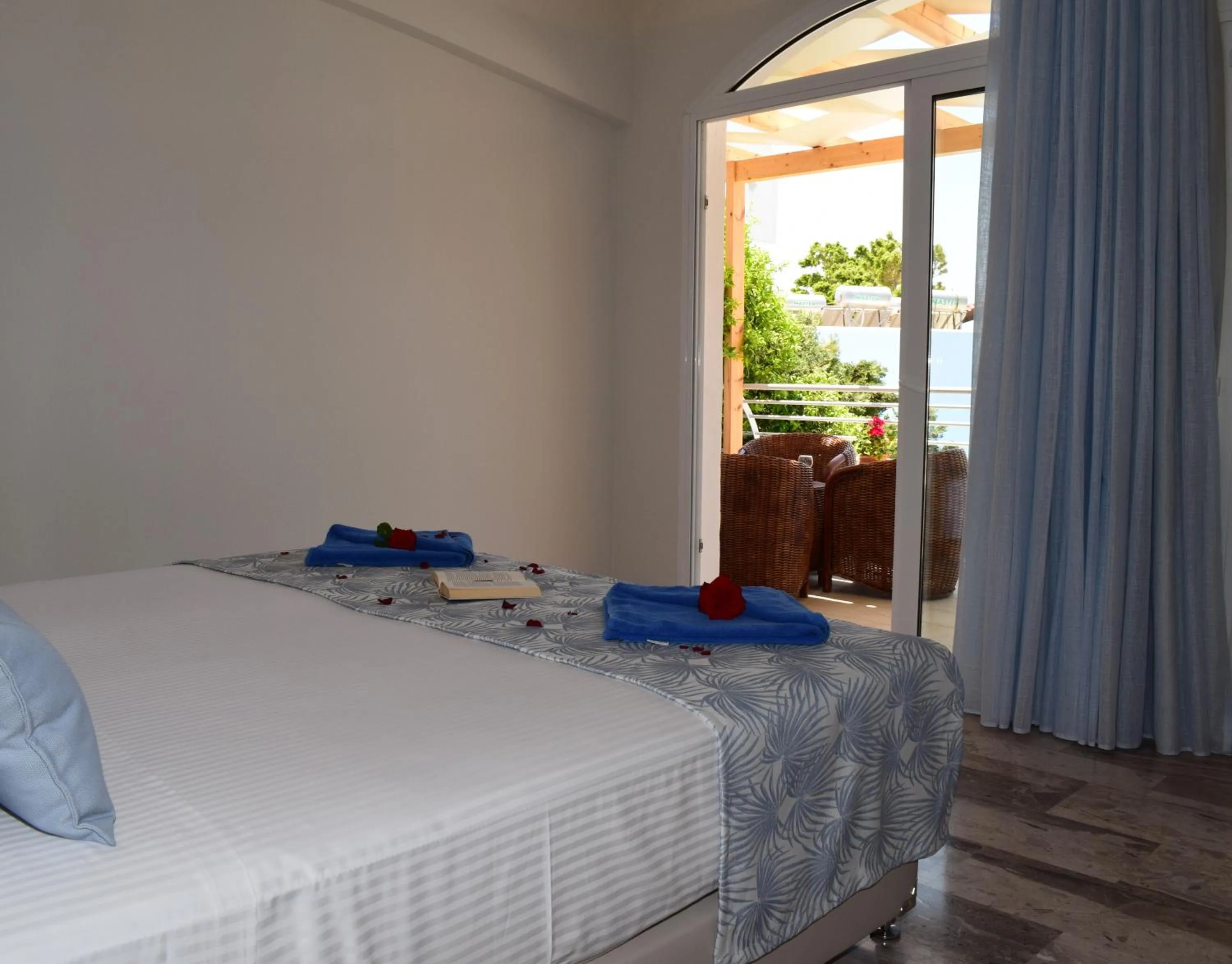 Bed in Myrtis Spa Hotel