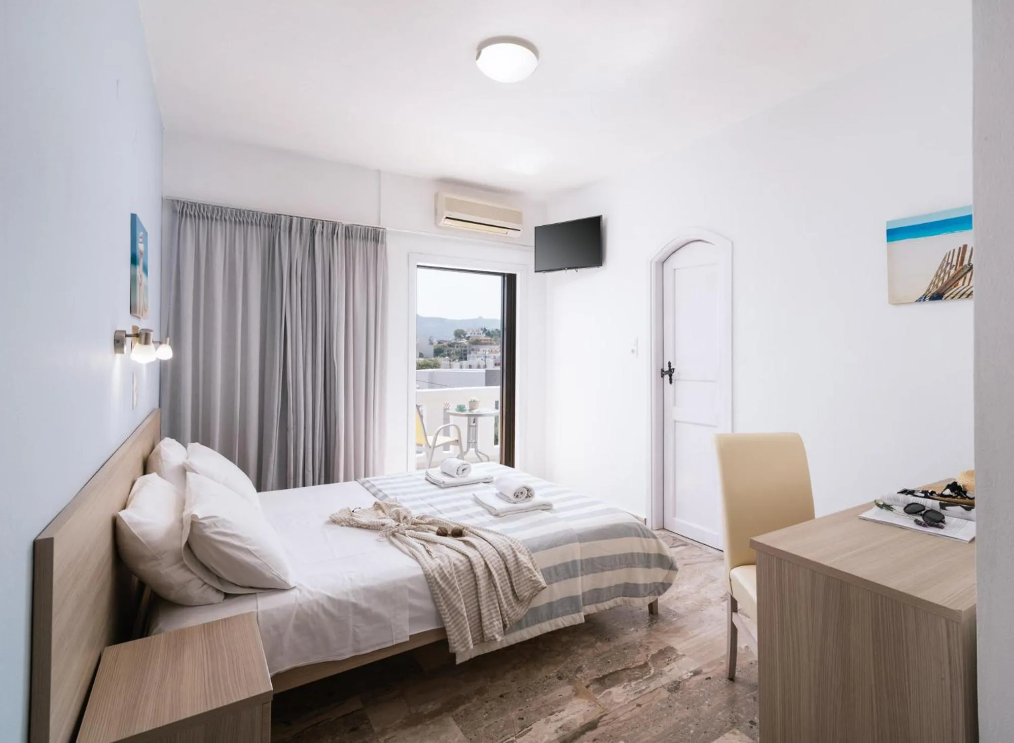 Bed in Myrtis Spa Hotel